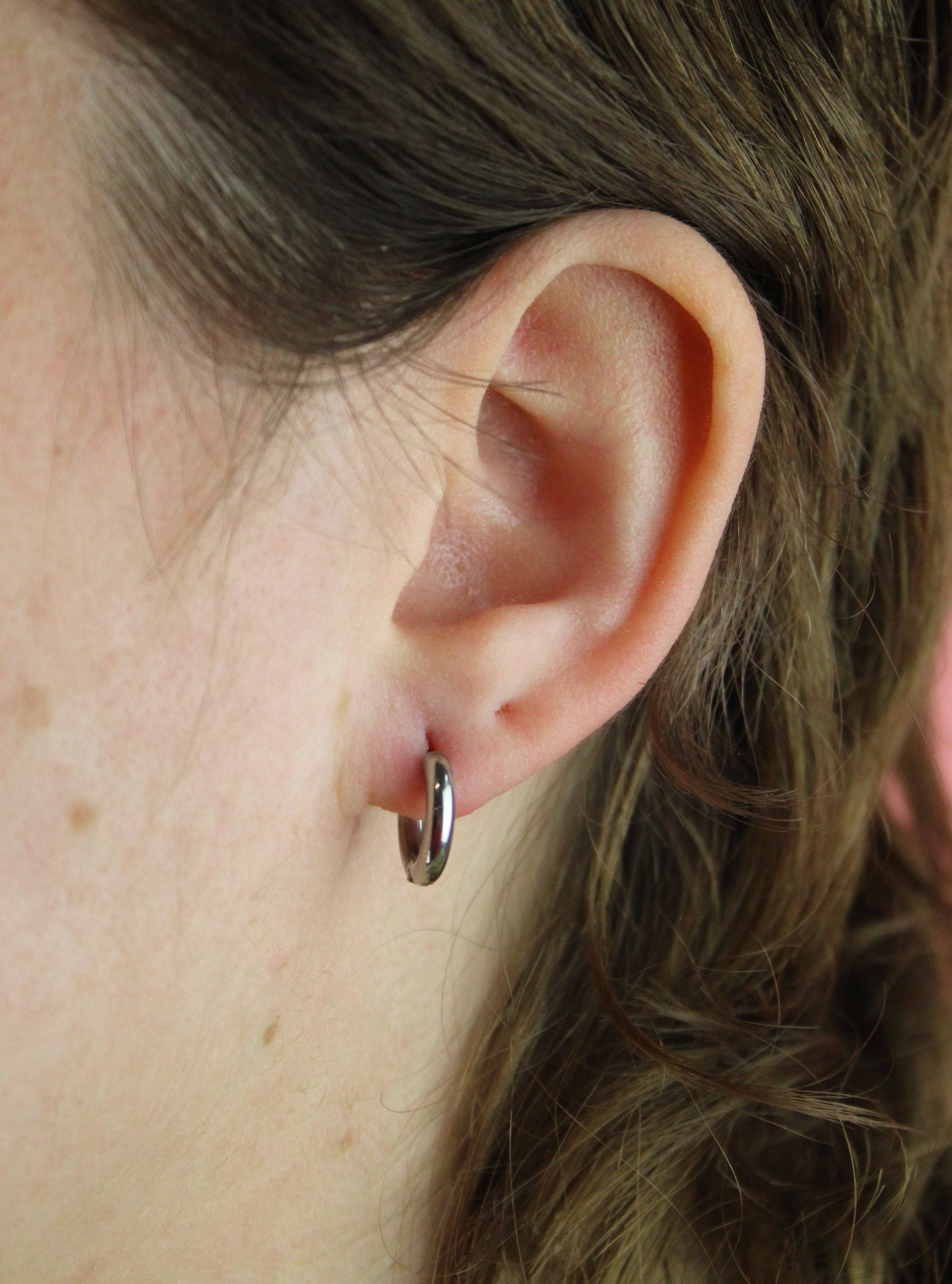 13mm Stainless Steel Hoop Earrings - Image 4