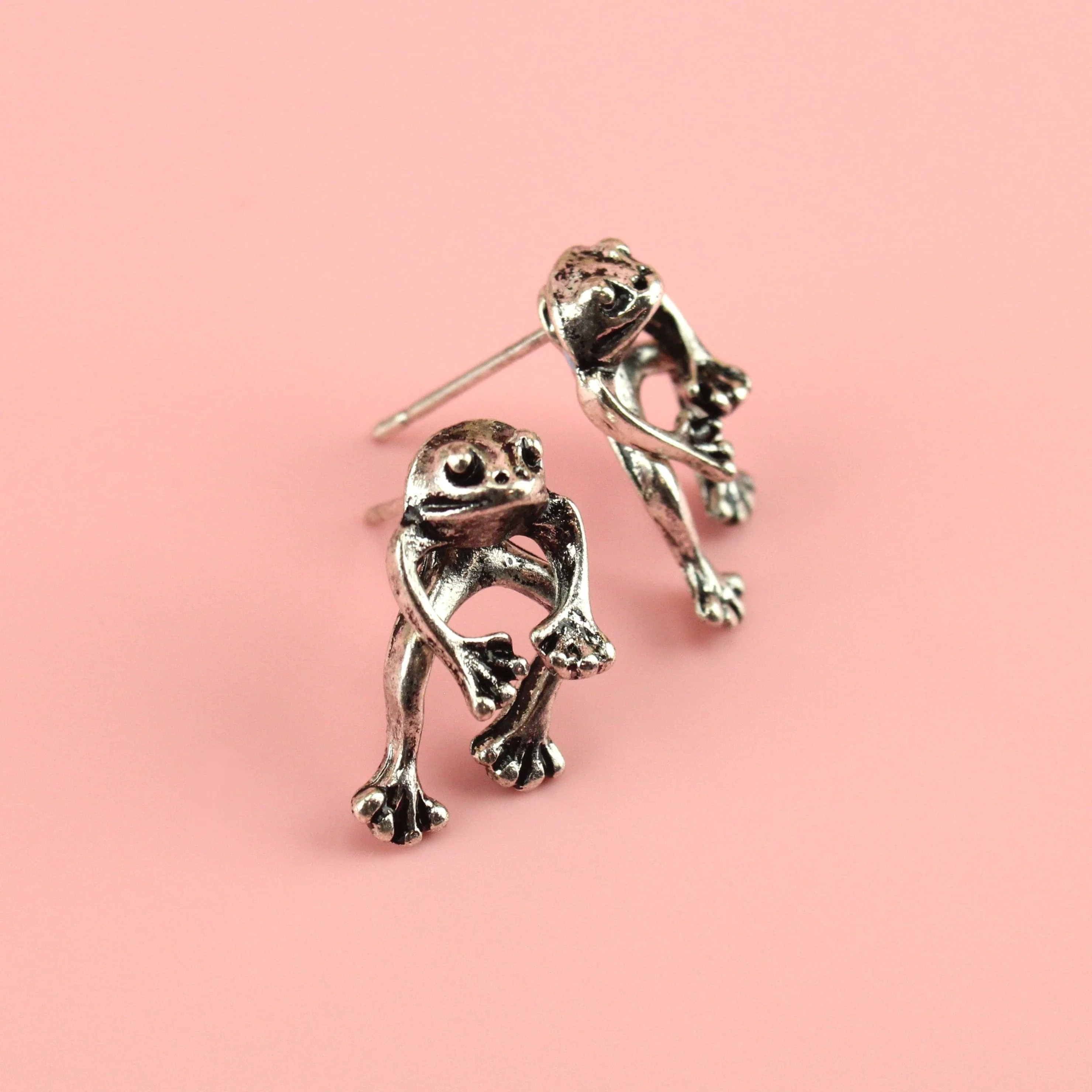 2 Piece Frog Stud Earrings - Image 10