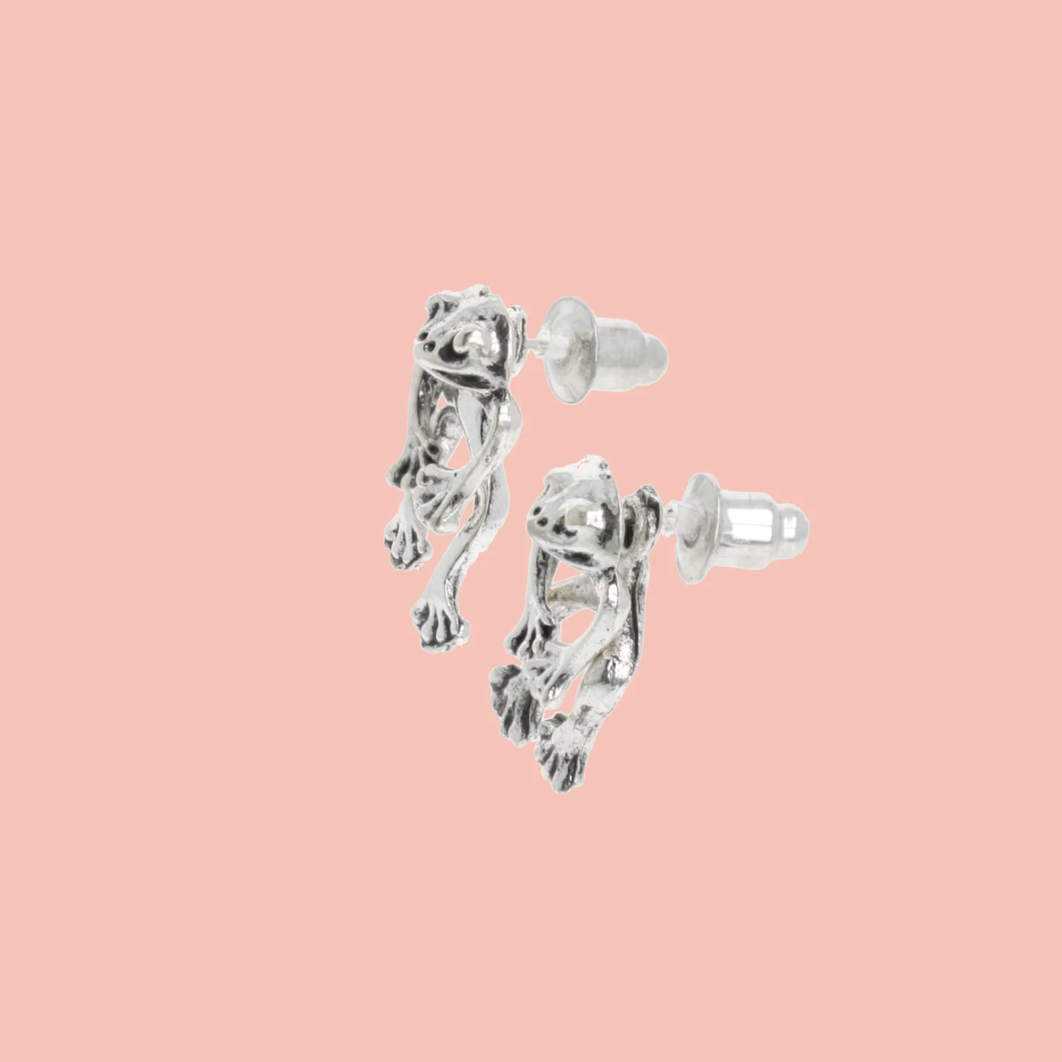 2 Piece Frog Stud Earrings - Image 4