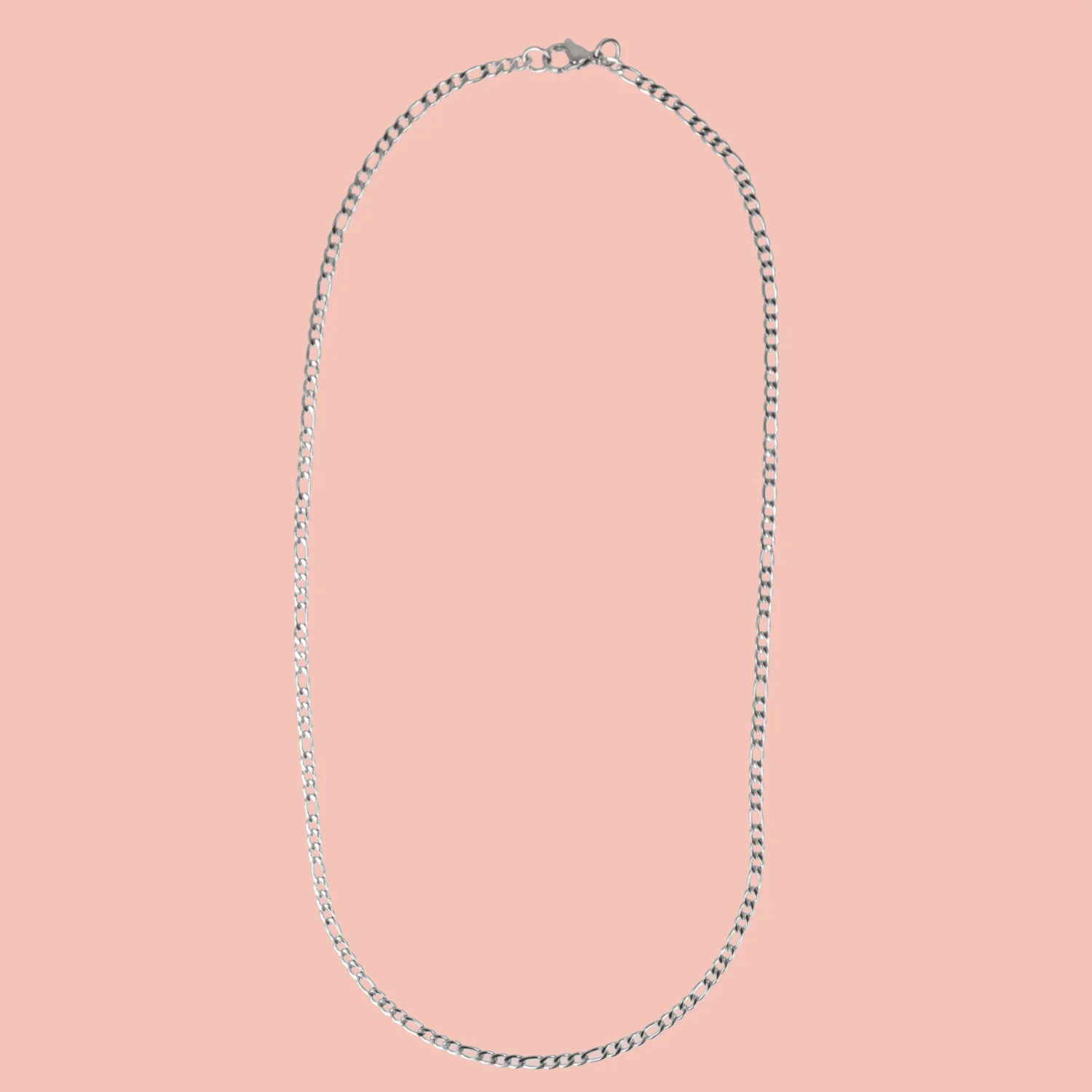 20 Inch Figaro Chain Necklace (Stainless Steel) - Image 3