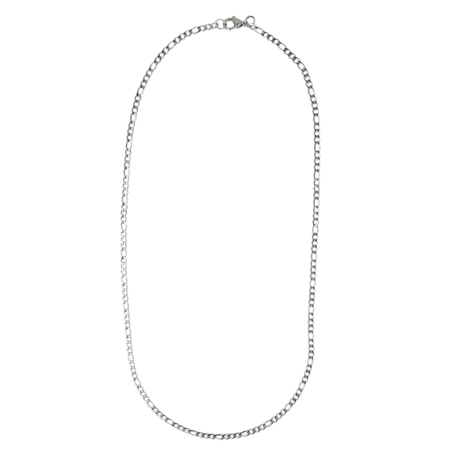 20 Inch Figaro Chain Necklace (Stainless Steel) - Image 5