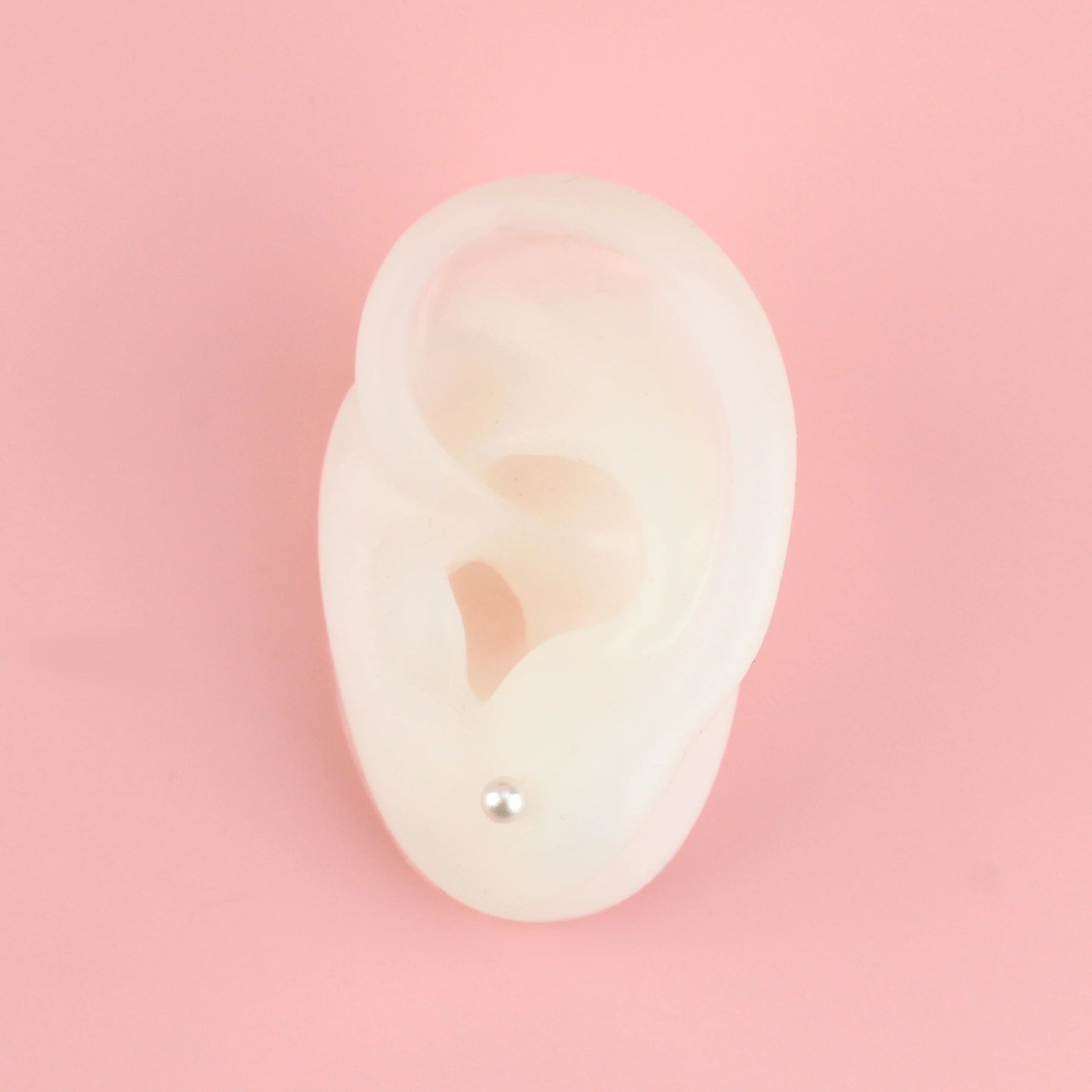 4mm Pearl Stud Earrings (Gold Plated) - Image 4