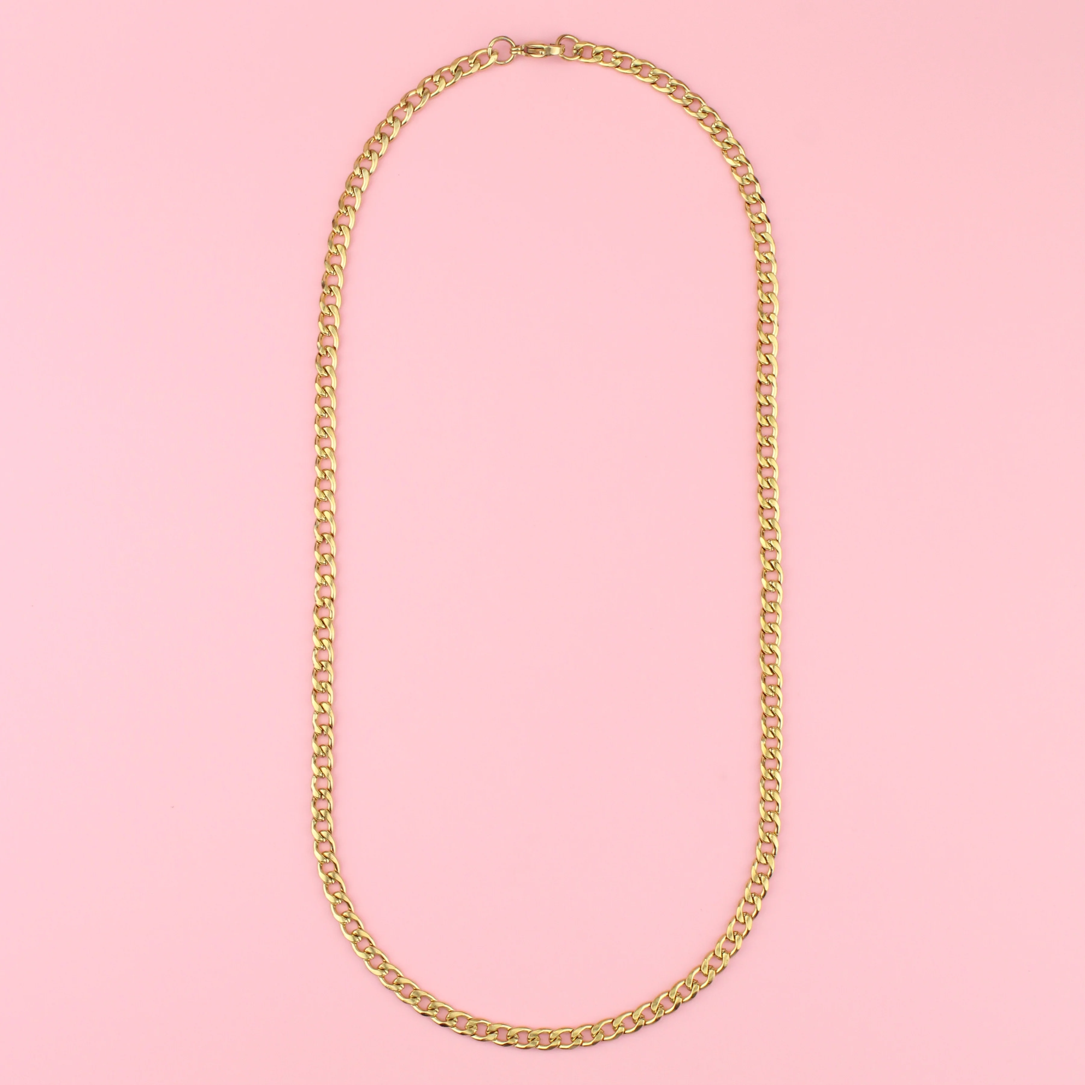 5mm Thick Curb Chain (Gold Plated) - Image 2
