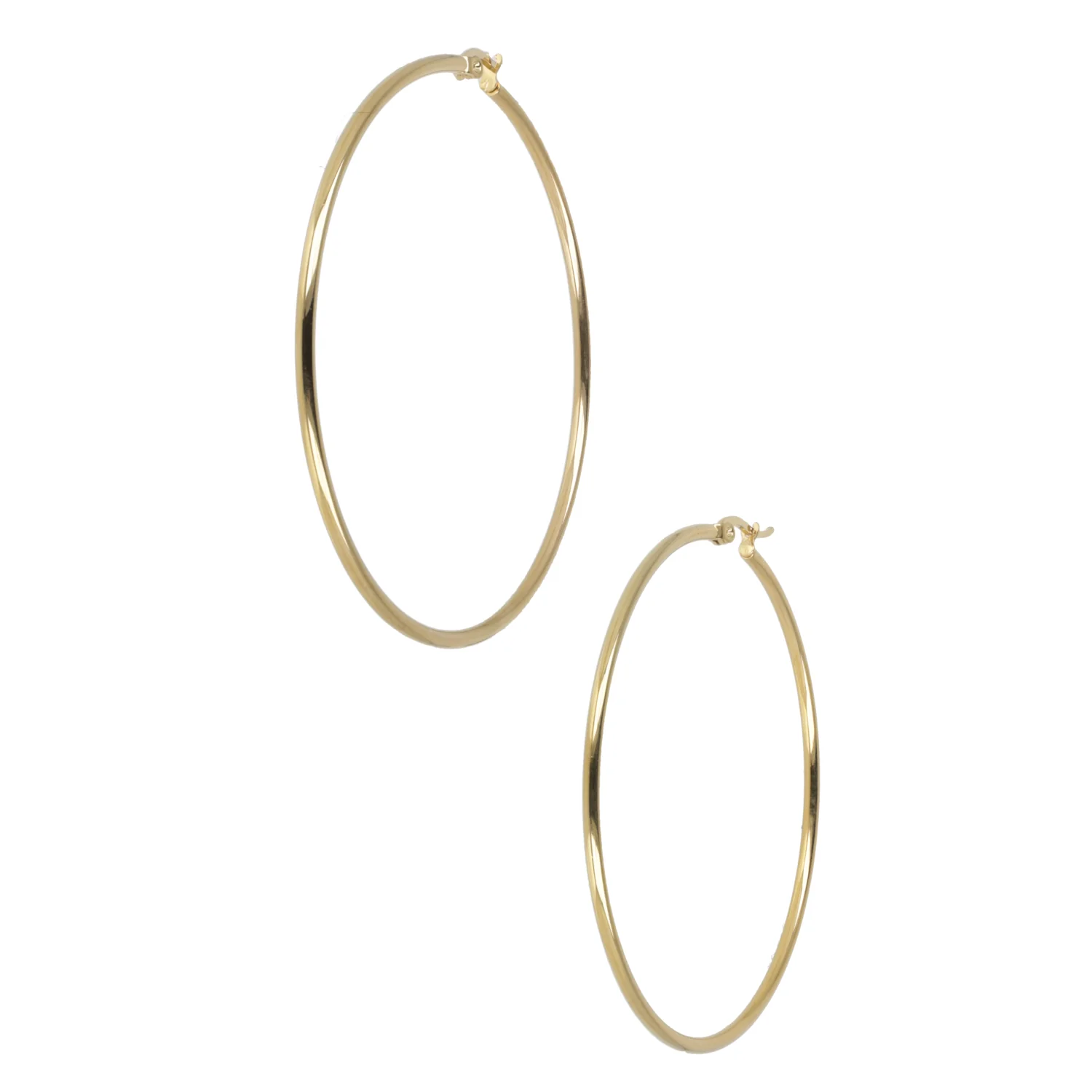 65mm Hoop Earrings (Gold Plated) - Image 3