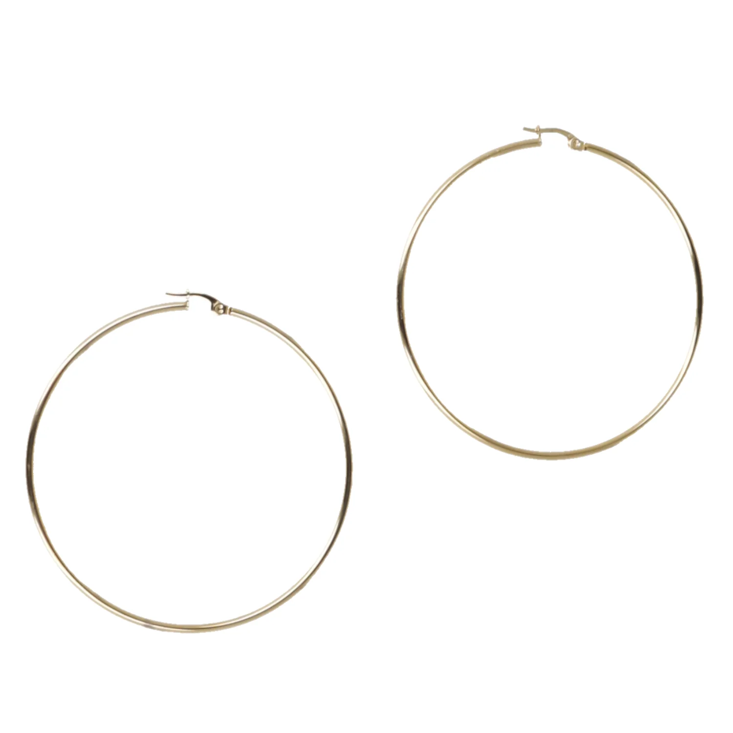 65mm Hoop Earrings (Gold Plated) - Image 4