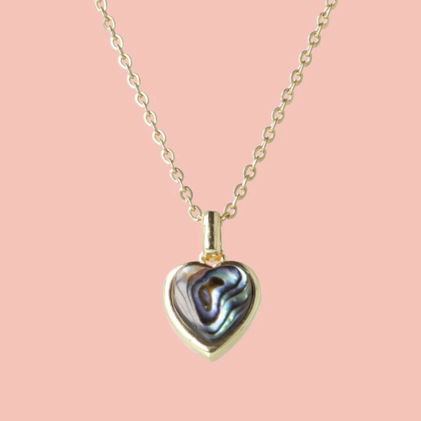 Abalone Heart Necklace