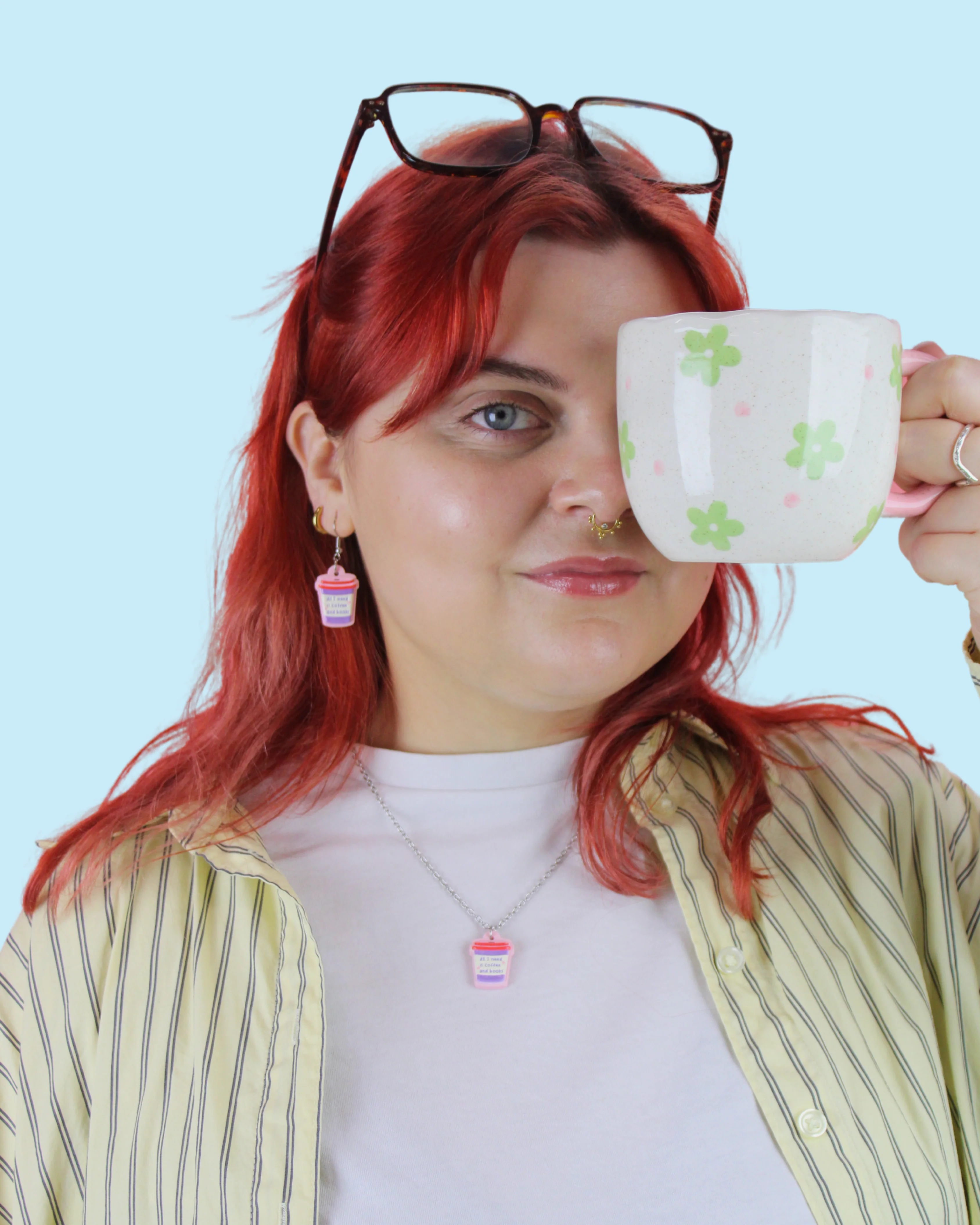 All I Need Is Coffee And Books Necklace - Image 8