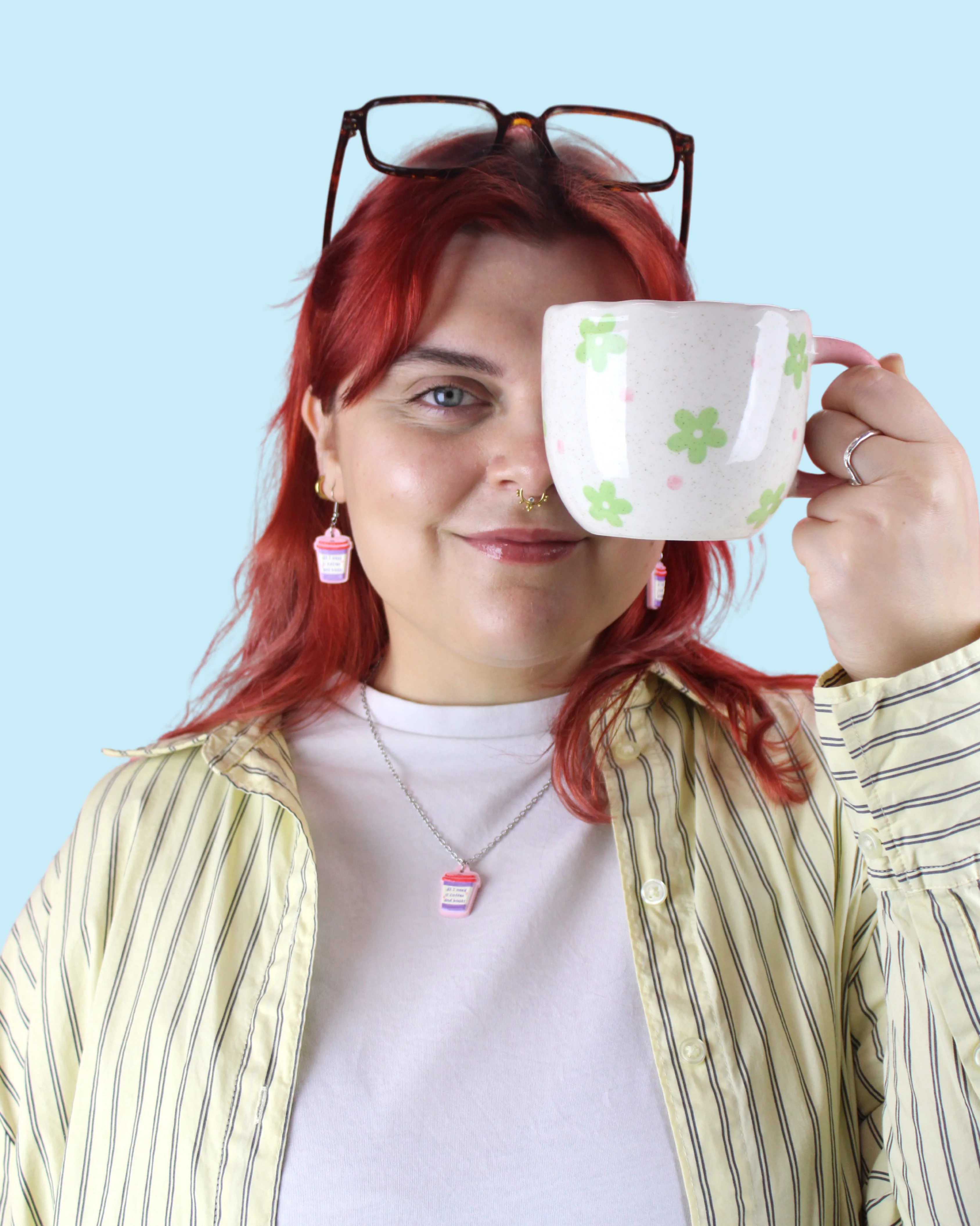 All I Need Is Coffee And Books Necklace - Image 4