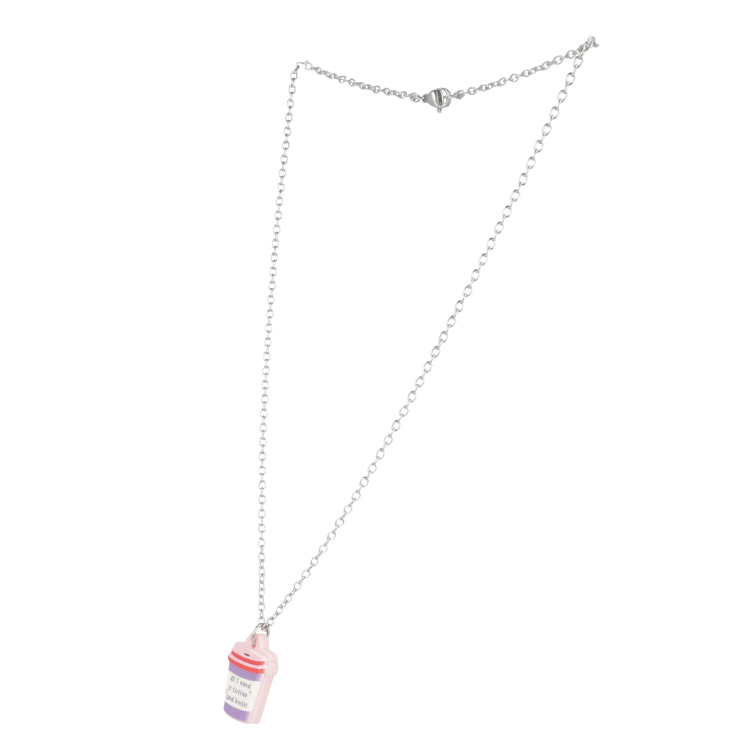 All I Need Is Coffee And Books Necklace - Image 10