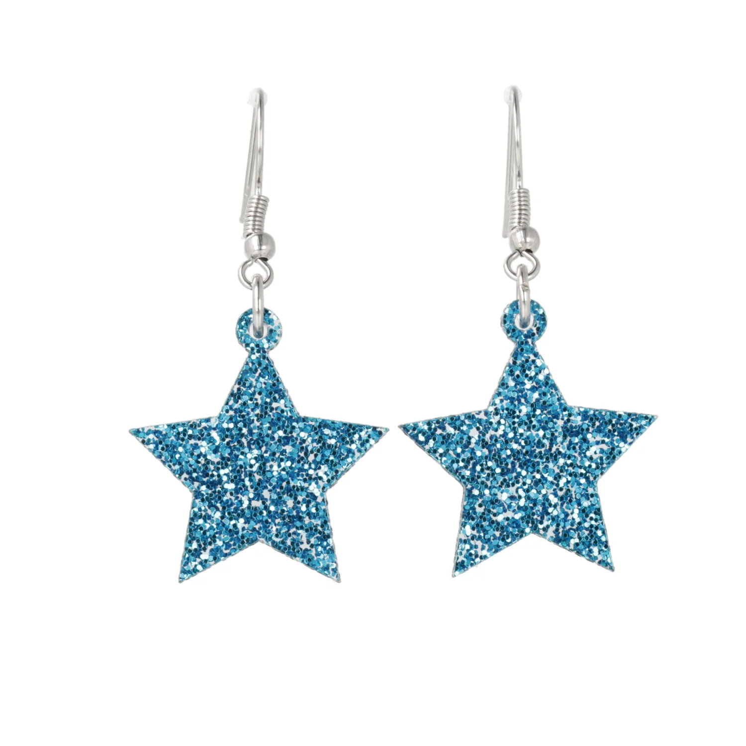 All That Glitters Blue Star Earrings - Image 6