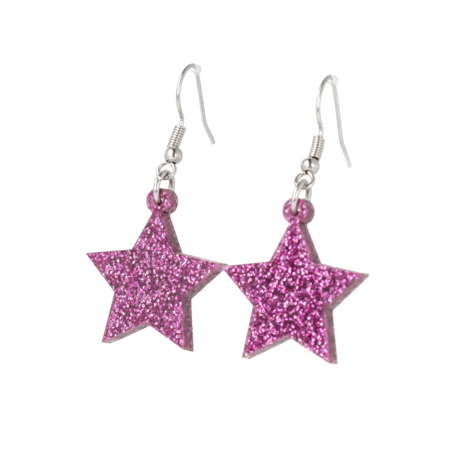 All That Glitters Purple Star Earrings - Image 8