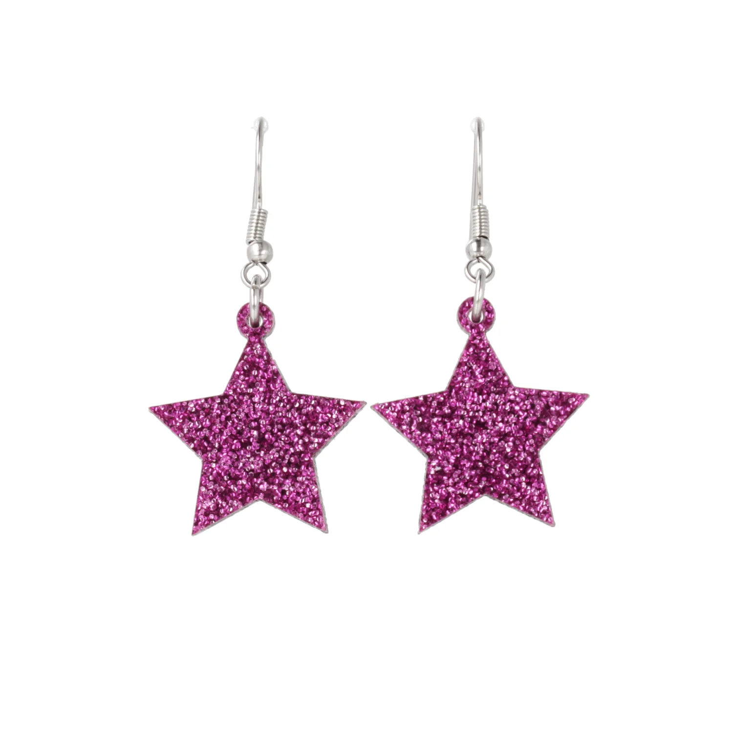 All That Glitters Purple Star Earrings - Image 9