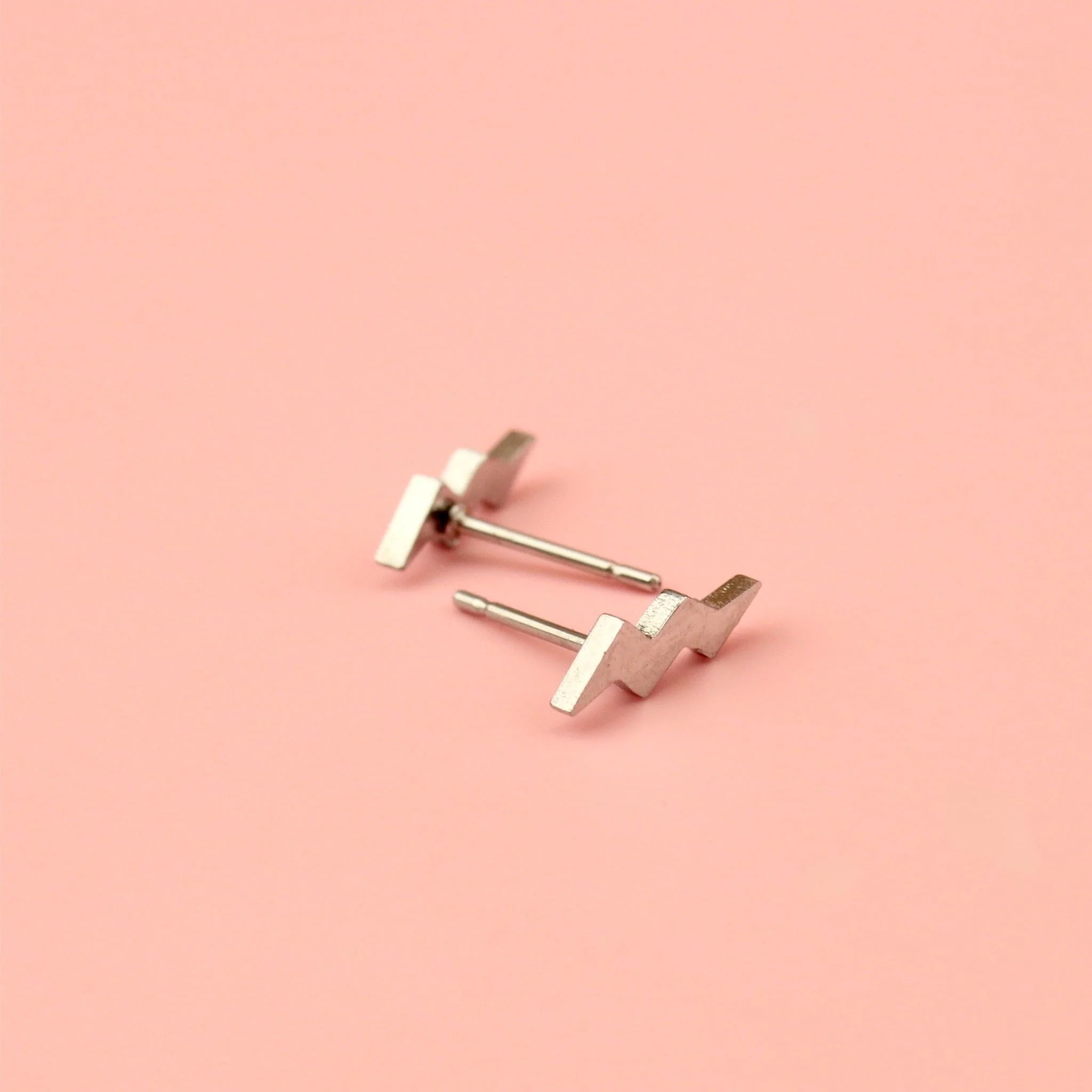 Amped Up Lightning Bolt Stud Earrings - Image 9