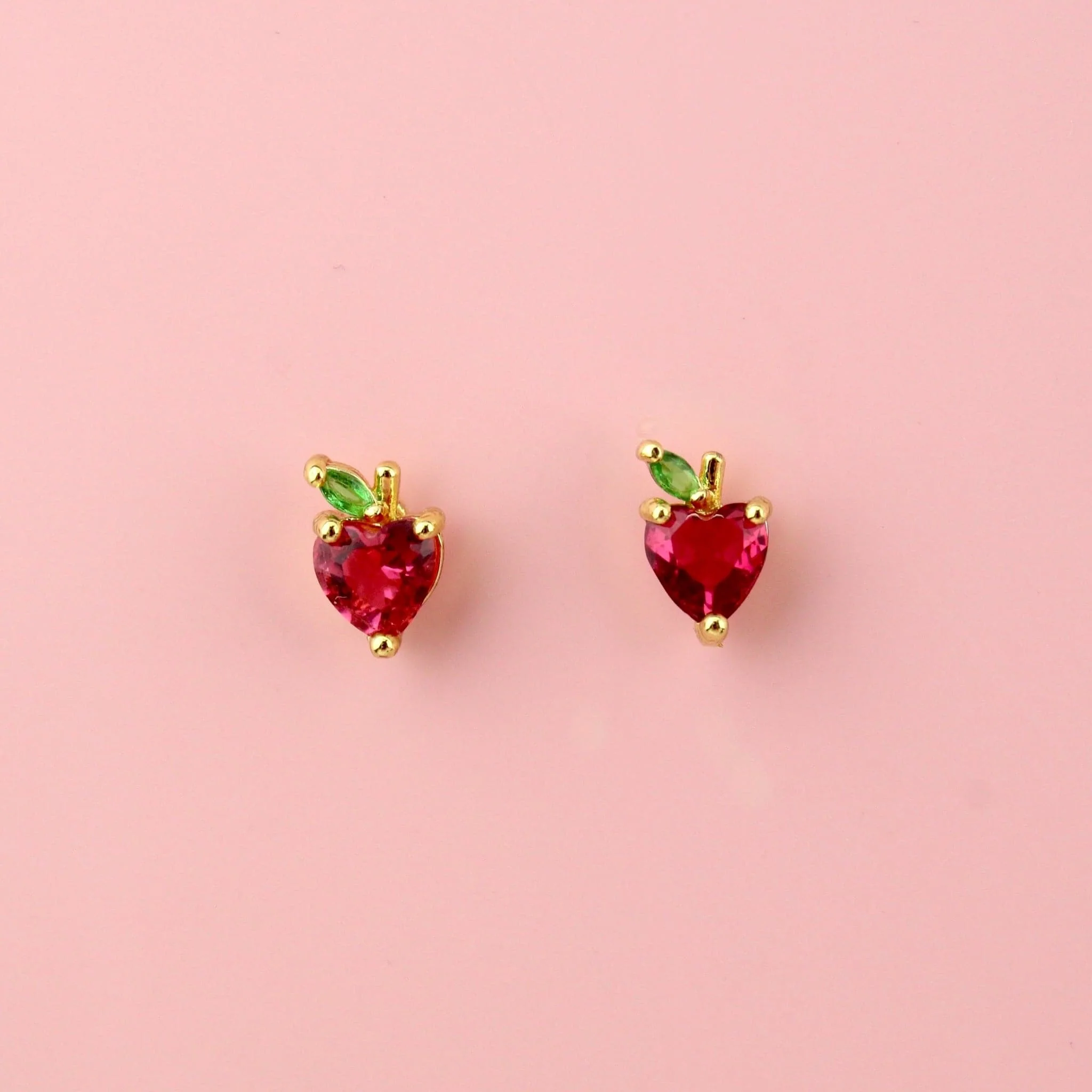 An Apple A Day Stud Earrings