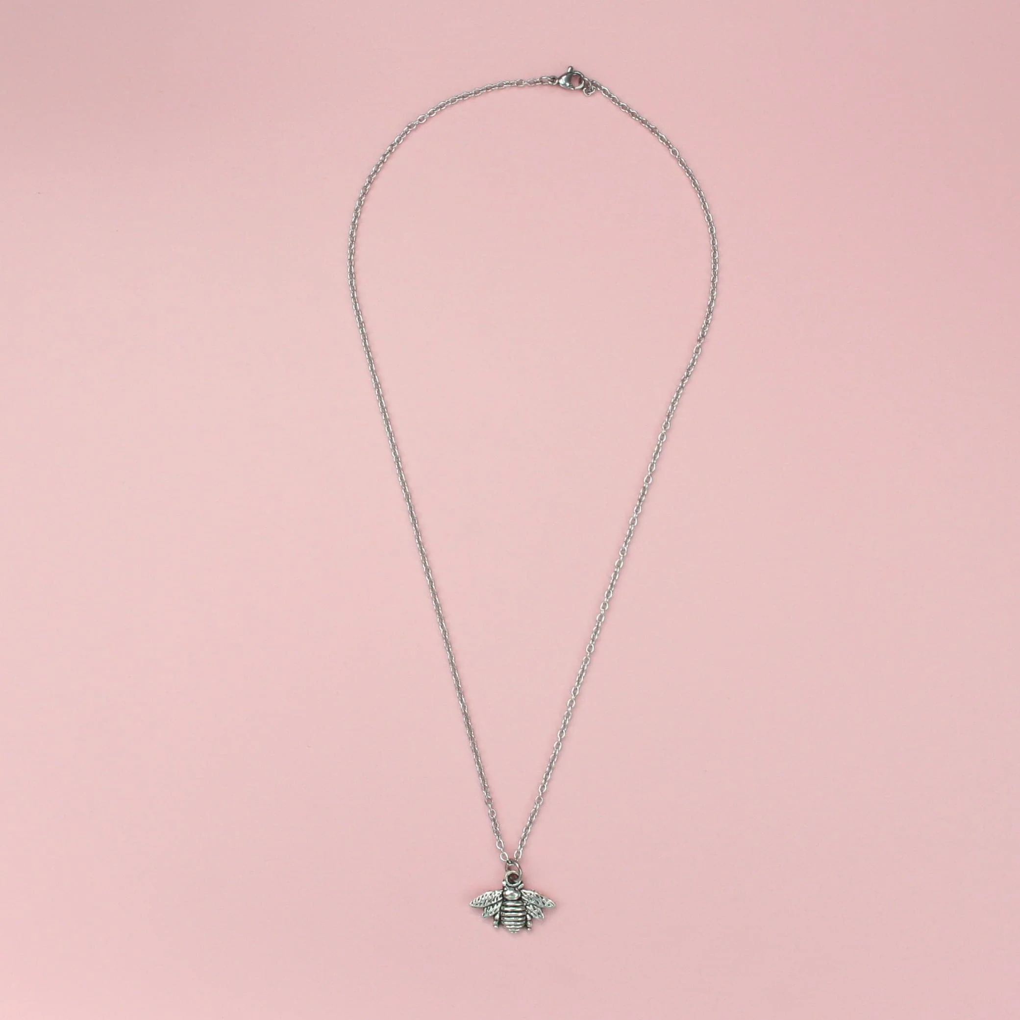 Antique Silver Bee Necklace - Image 4