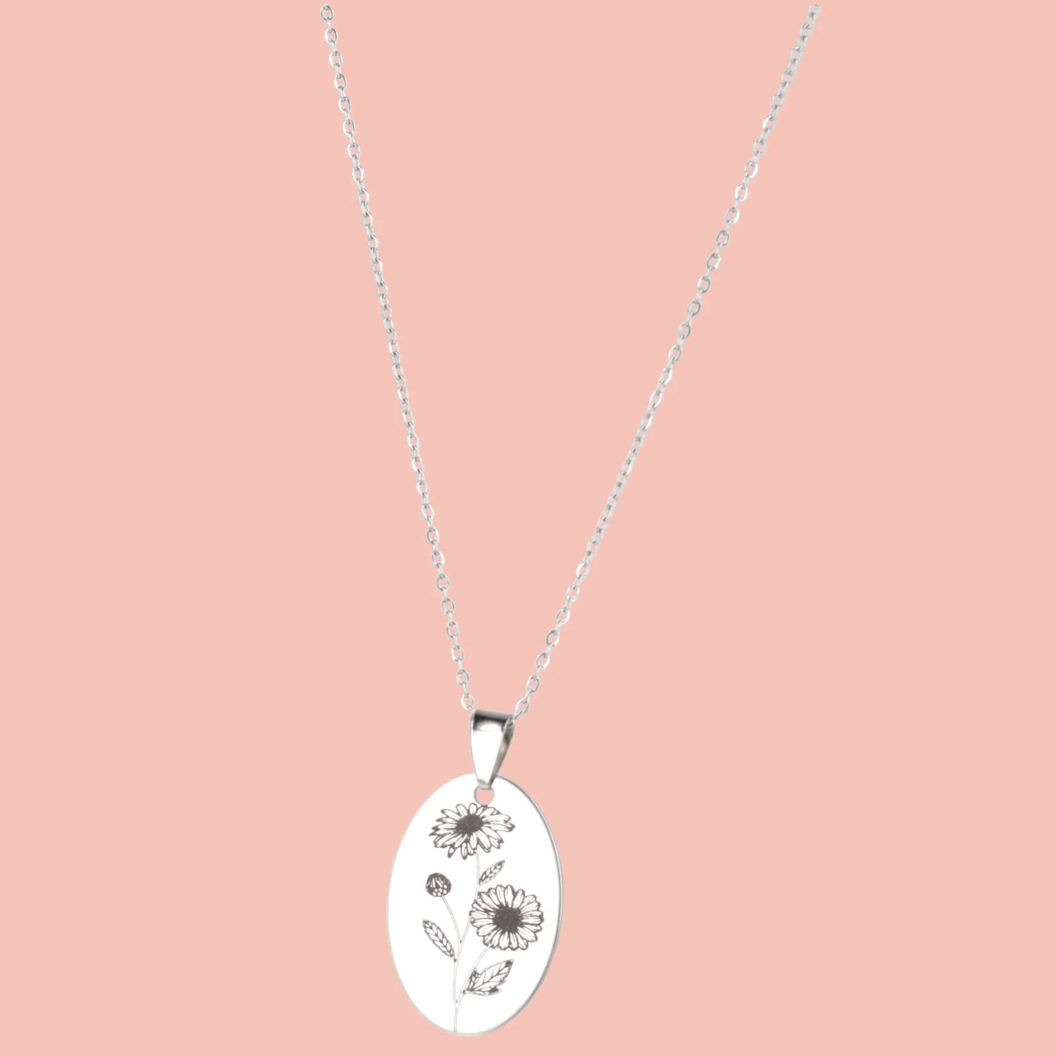 April Birth Flower Necklace - Daisy