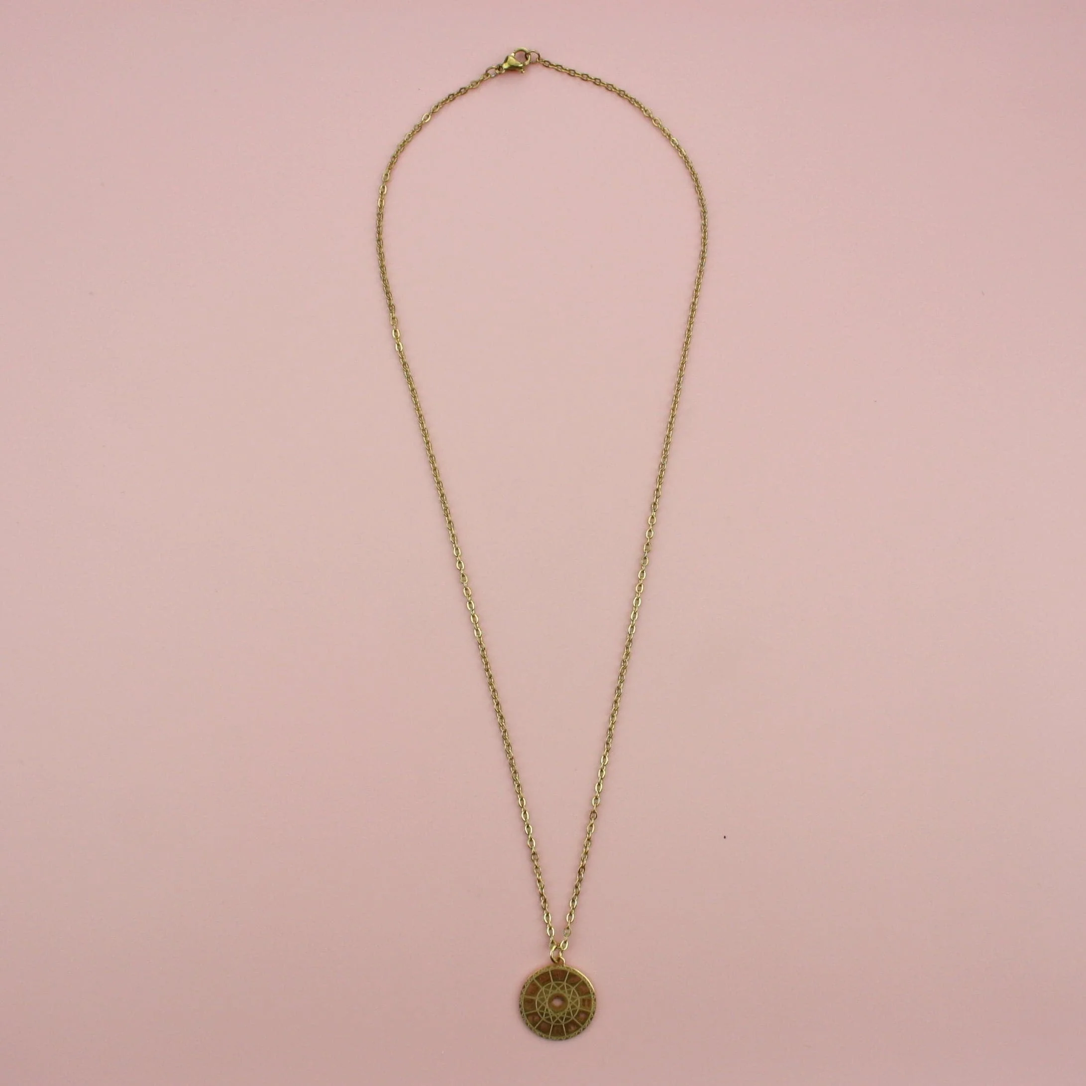 Astrology Wheel Necklace (Gold Plated) - Image 4
