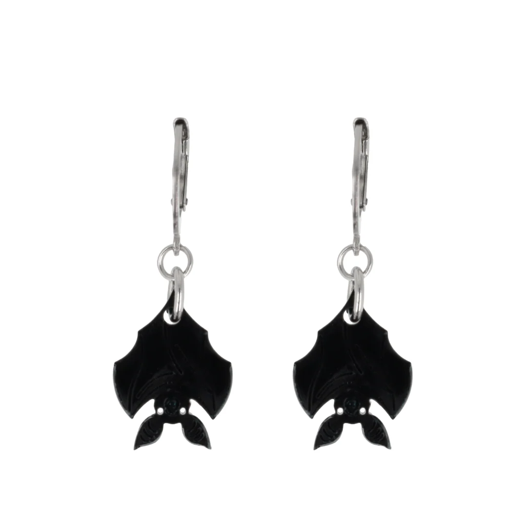 Bat Huggie Hoop Earrings - Image 6