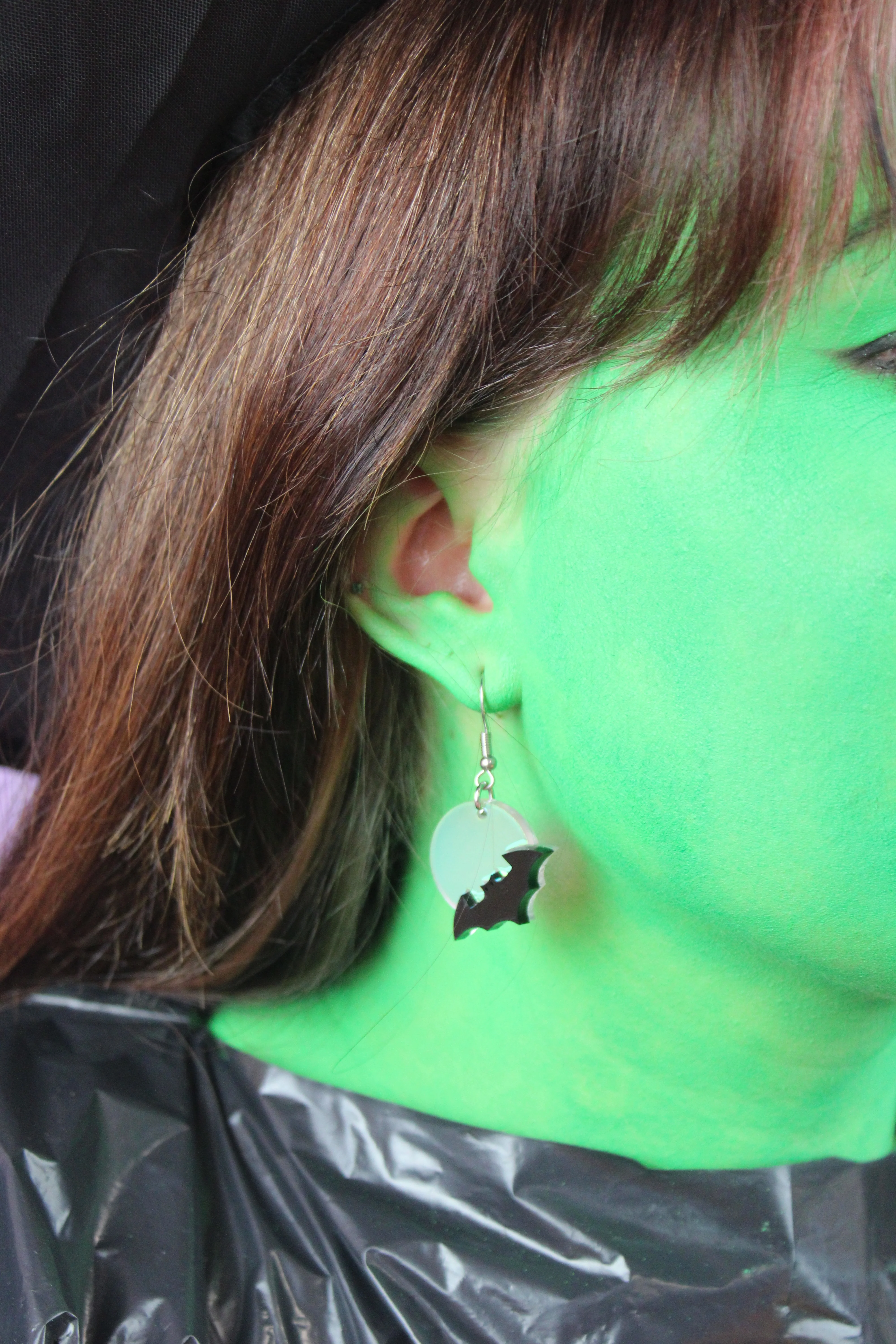 Bat On The Moon Earrings - Image 2