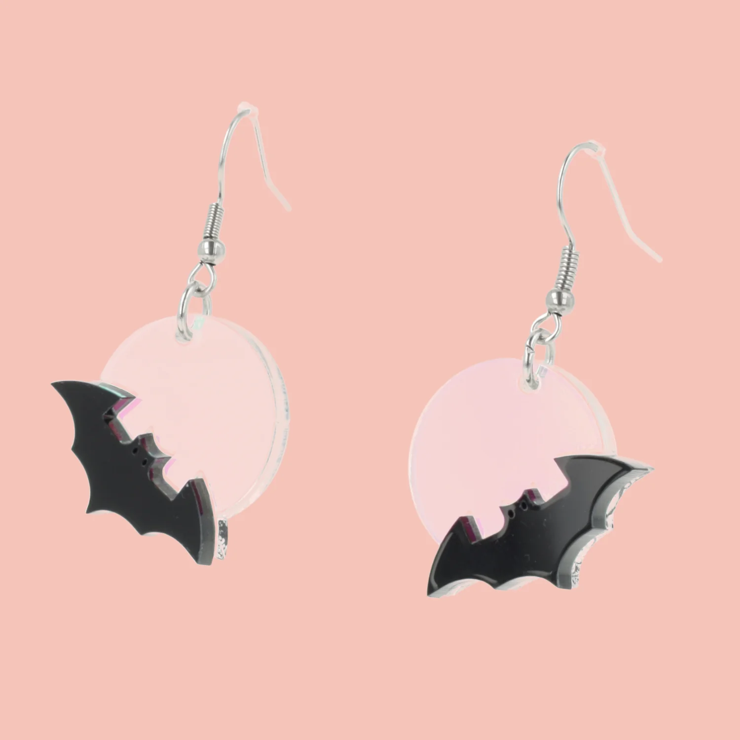 Bat On The Moon Earrings - Image 3