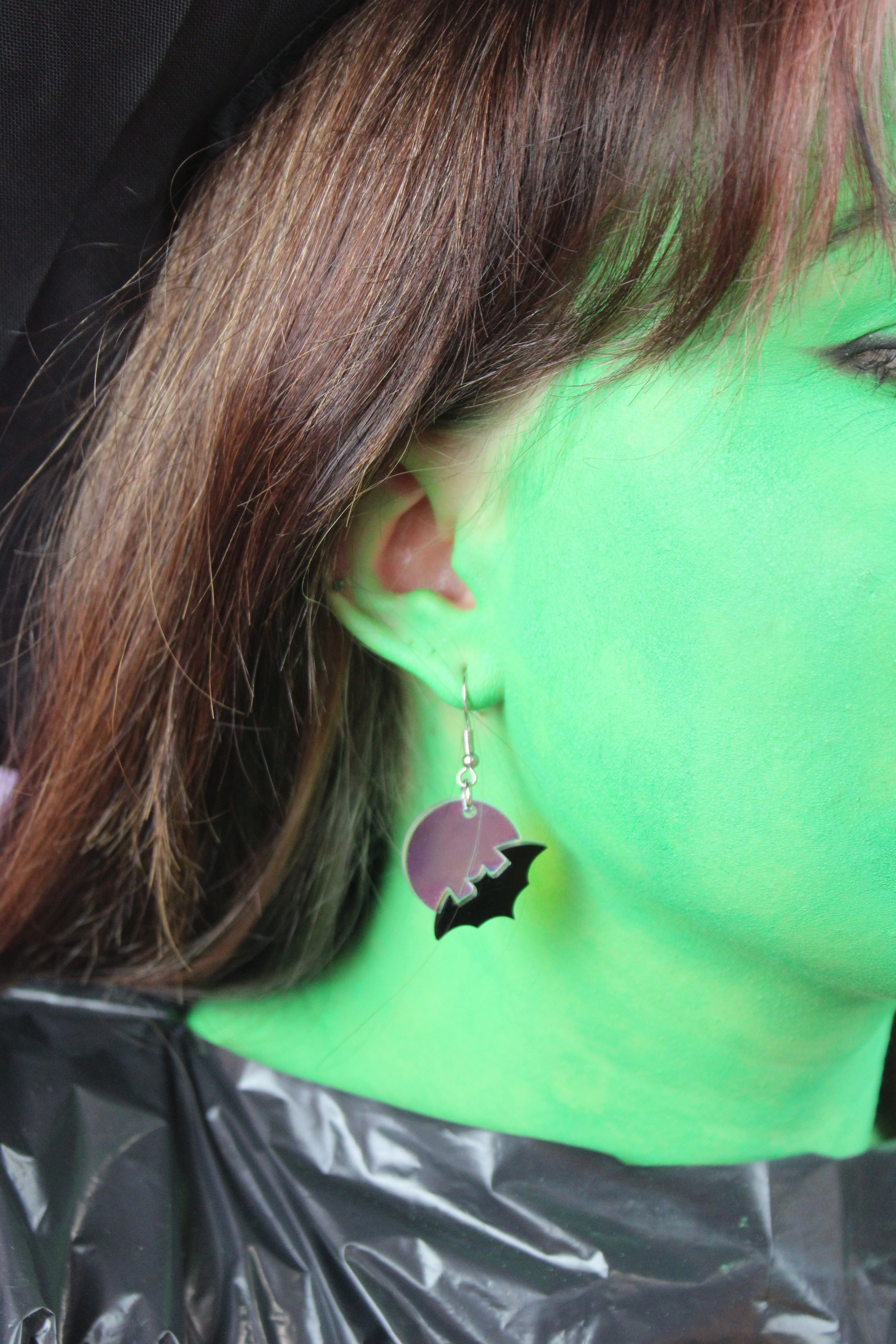 Bat On The Moon Earrings - Image 5