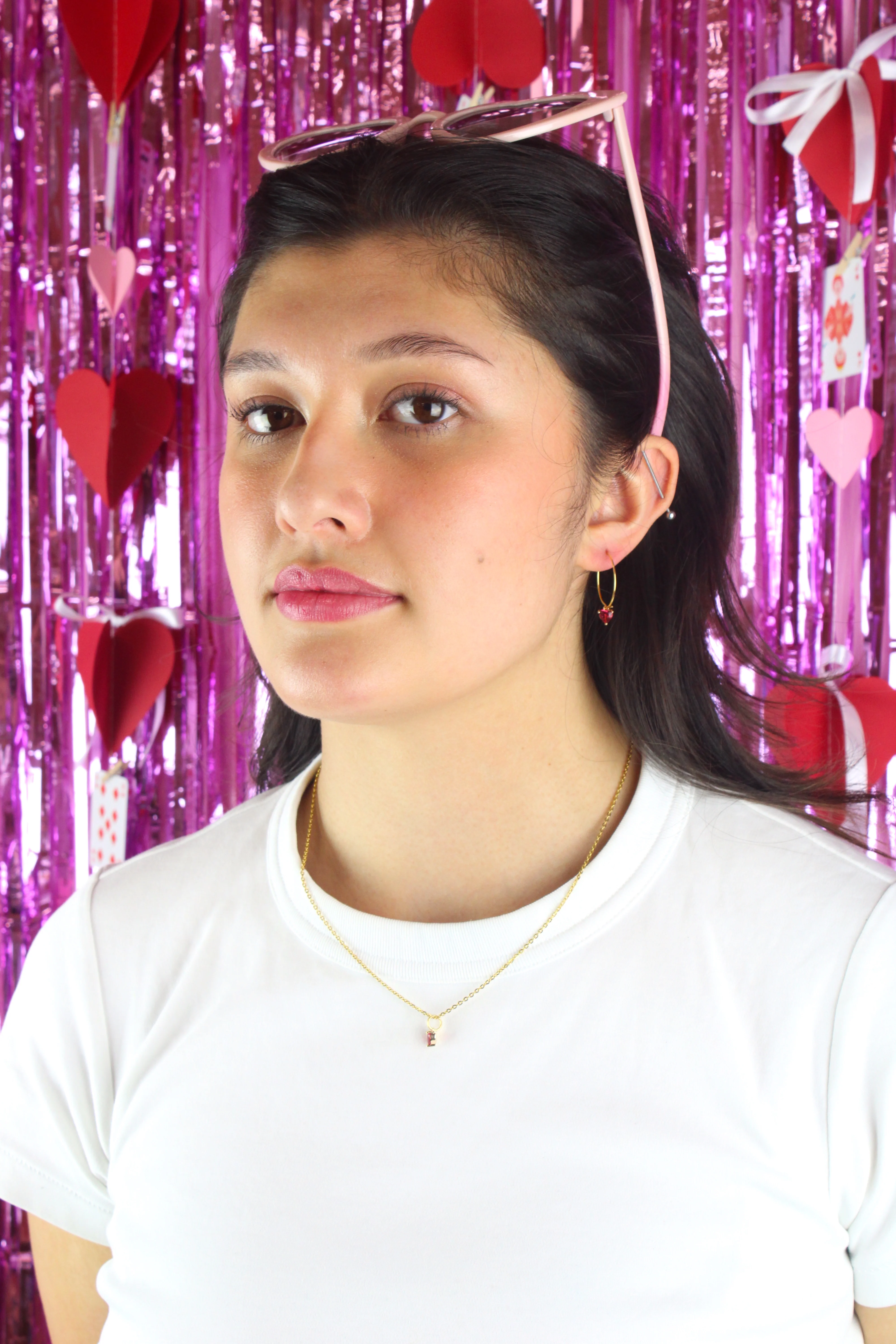 Bejewelled Heart Necklace - Image 7