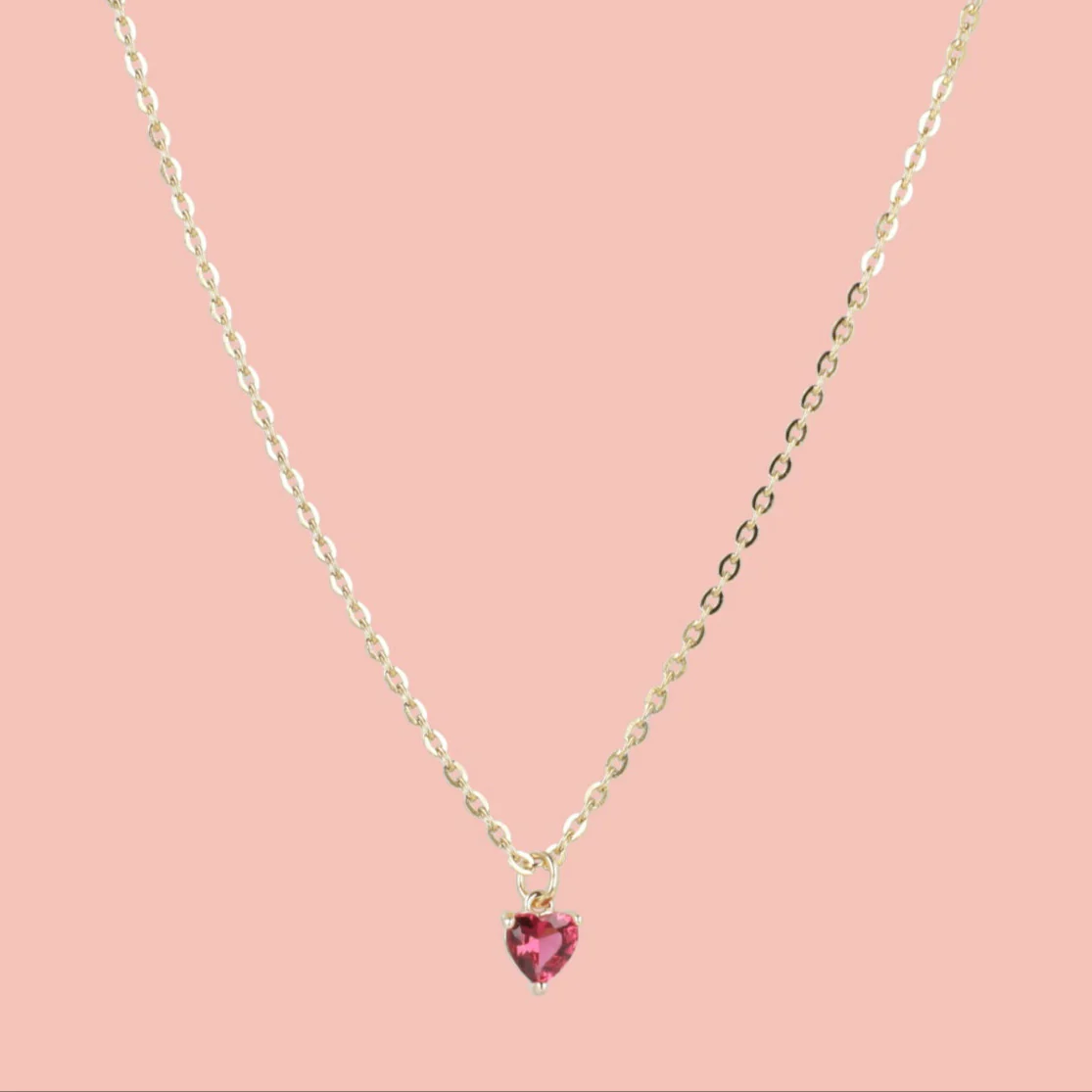 Bejewelled Heart Necklace - Image 8