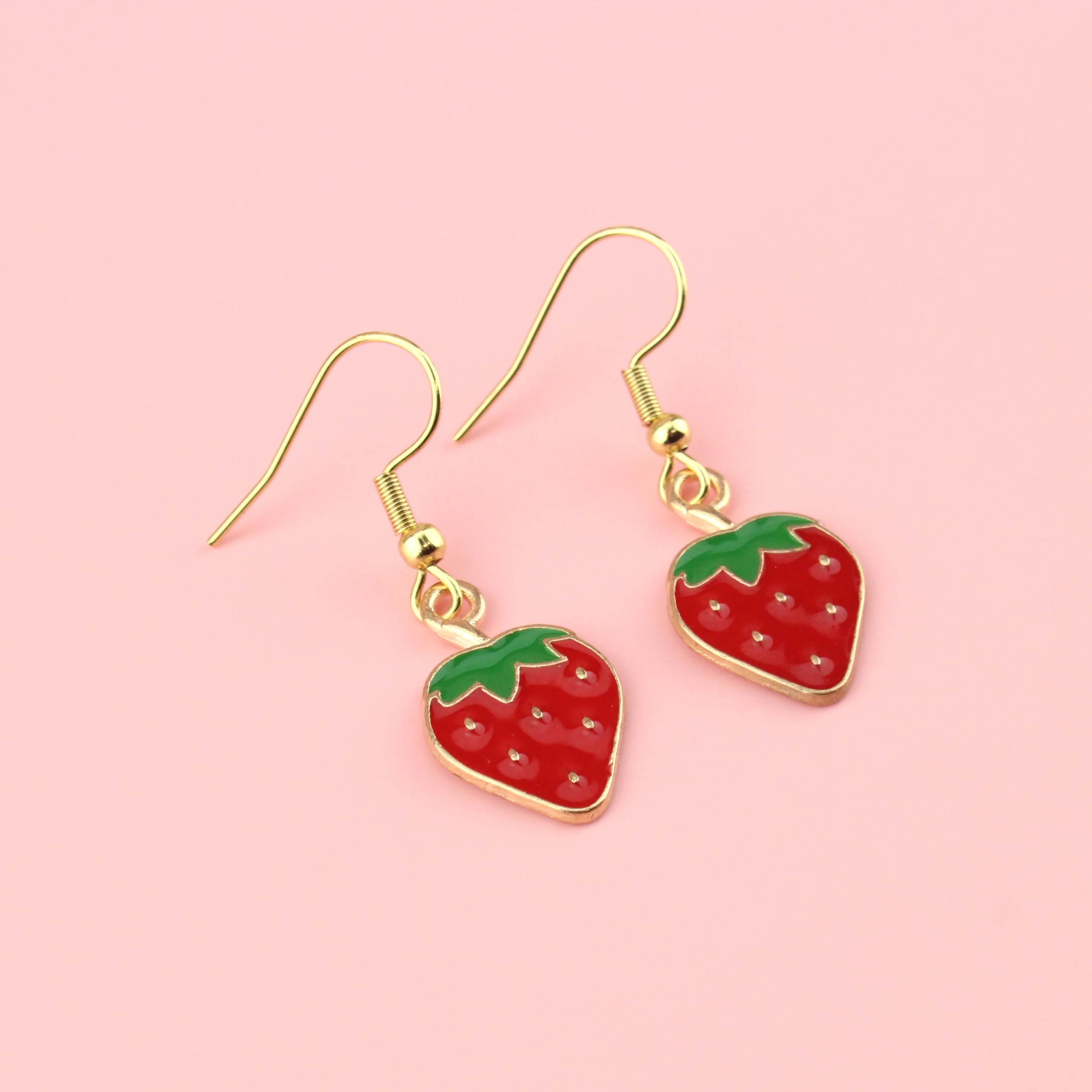 Berry Sweet Strawberry Earrings - Image 5