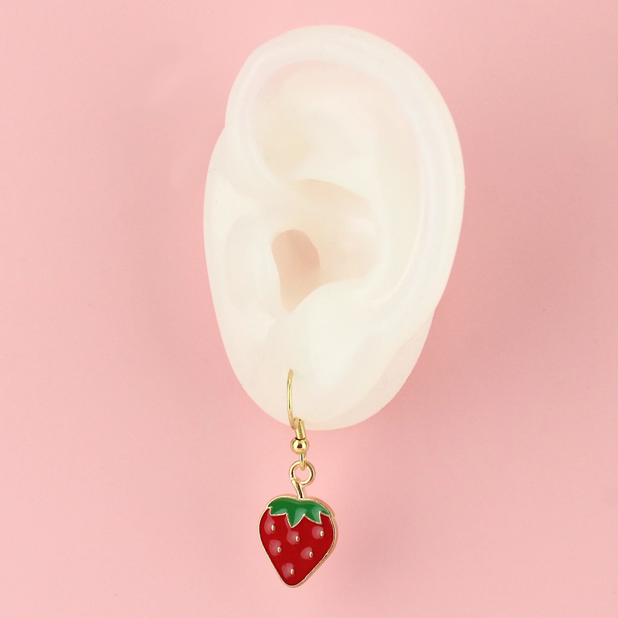 Berry Sweet Strawberry Earrings - Image 6
