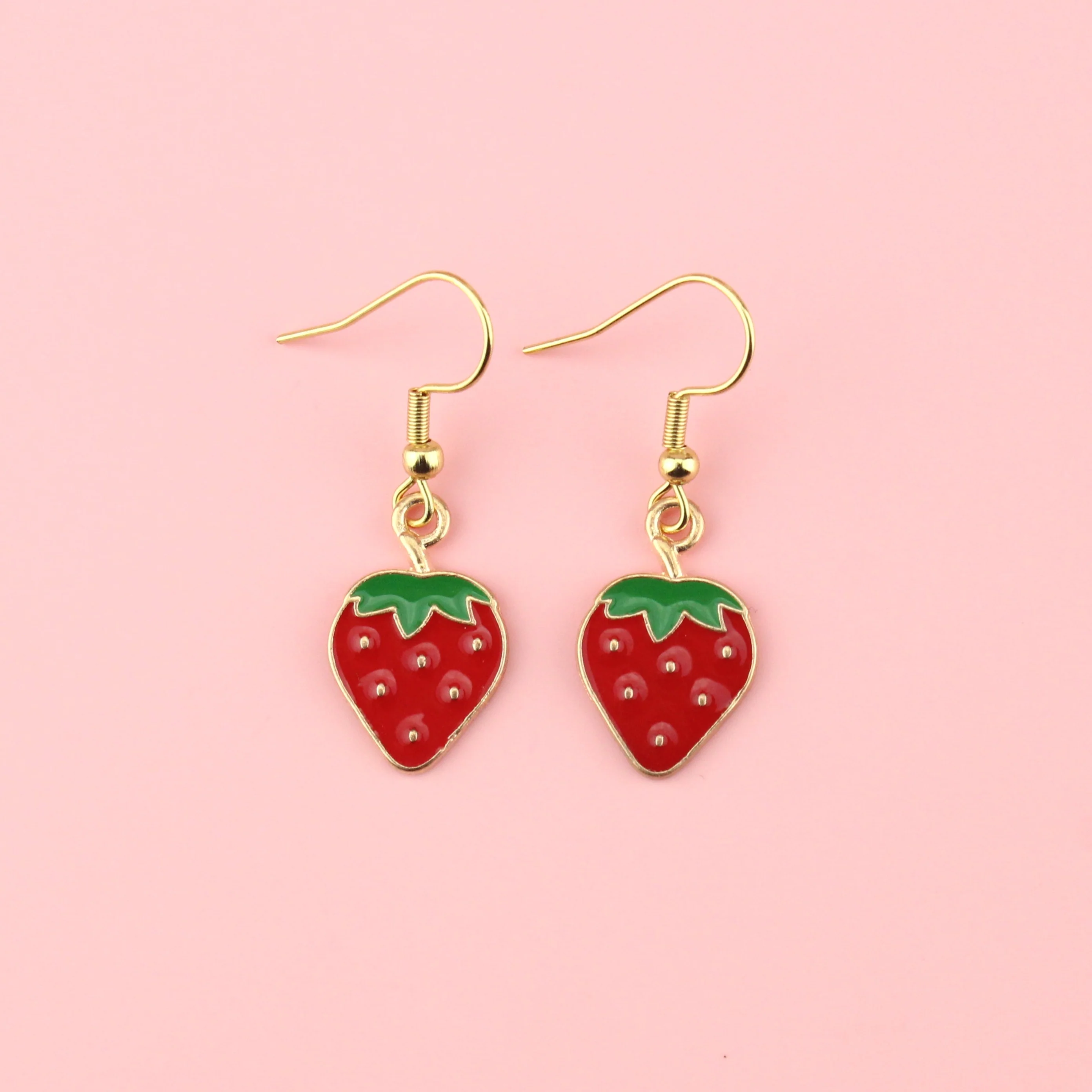 Berry Sweet Strawberry Earrings - Image 7