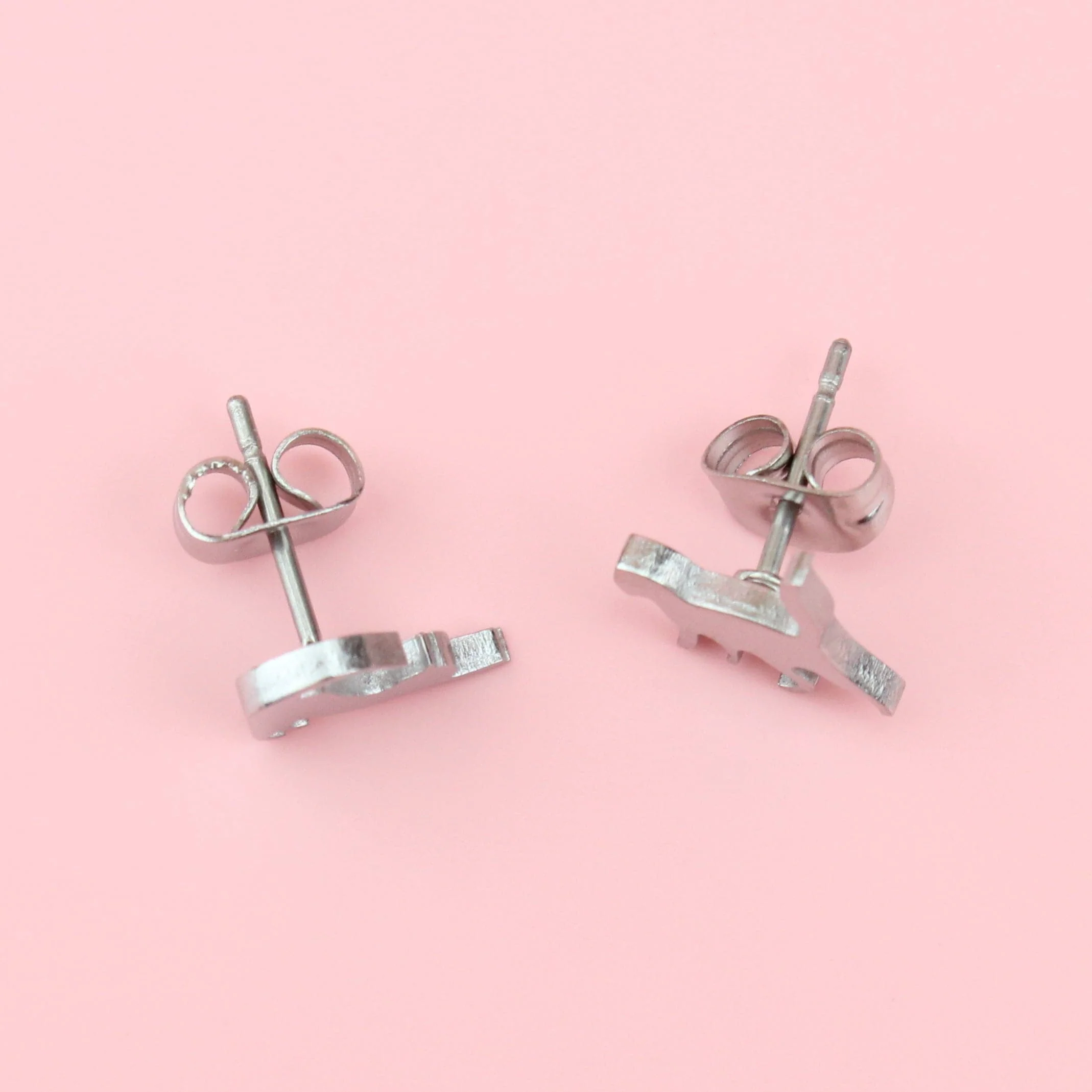 Big Stretch Cat Stud Earrings - Image 5