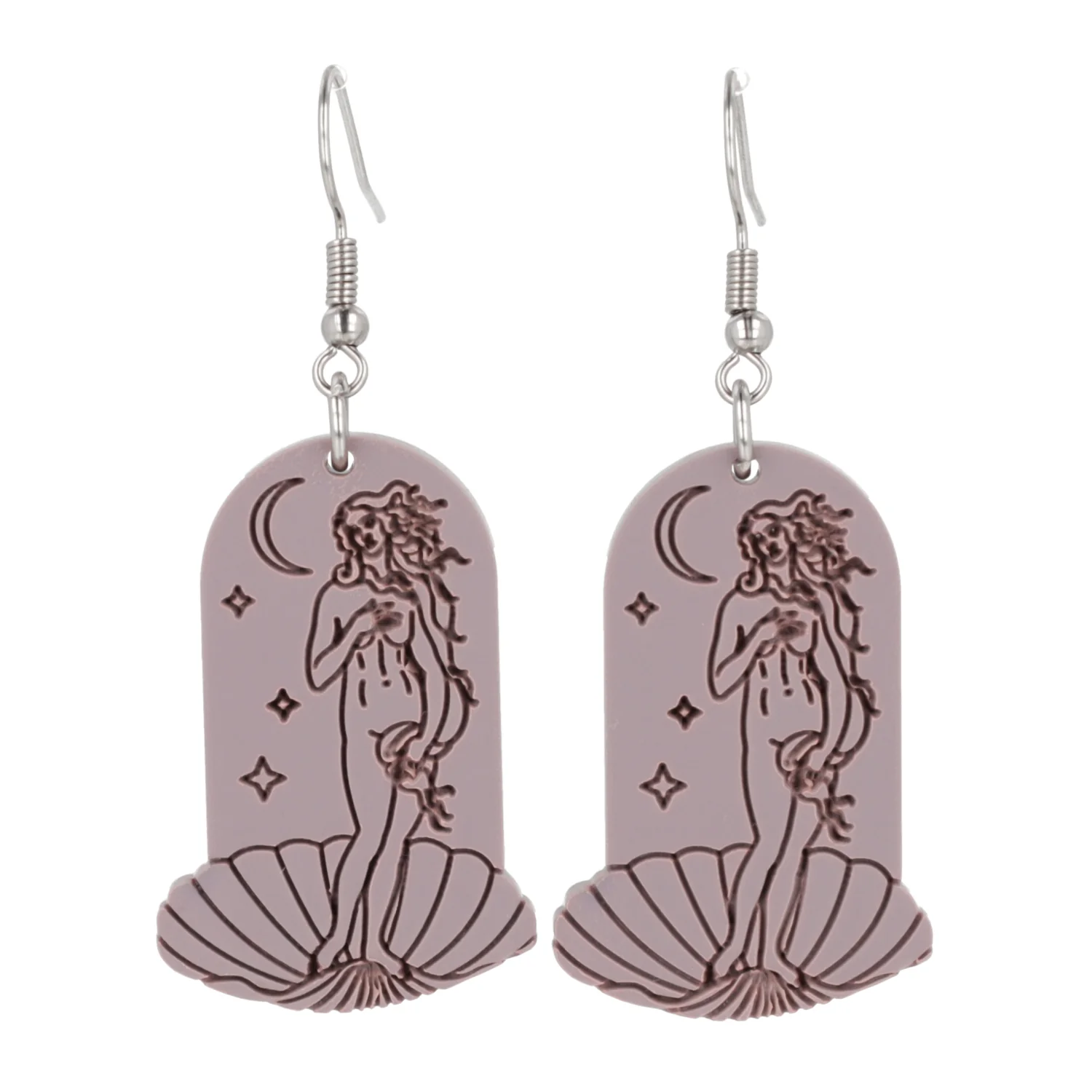 Birth of Venus Arch Earrings - Lavender - Image 7