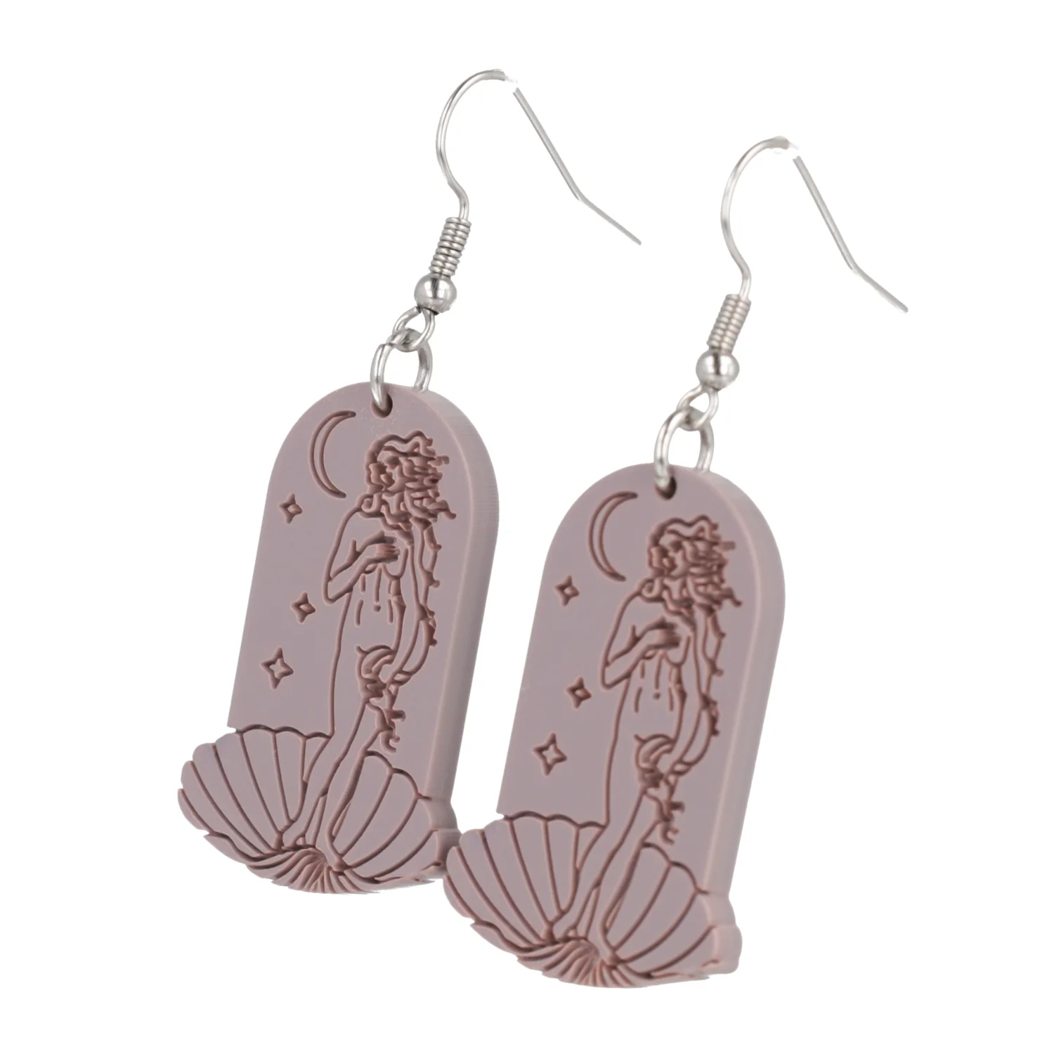 Birth of Venus Arch Earrings - Lavender - Image 8