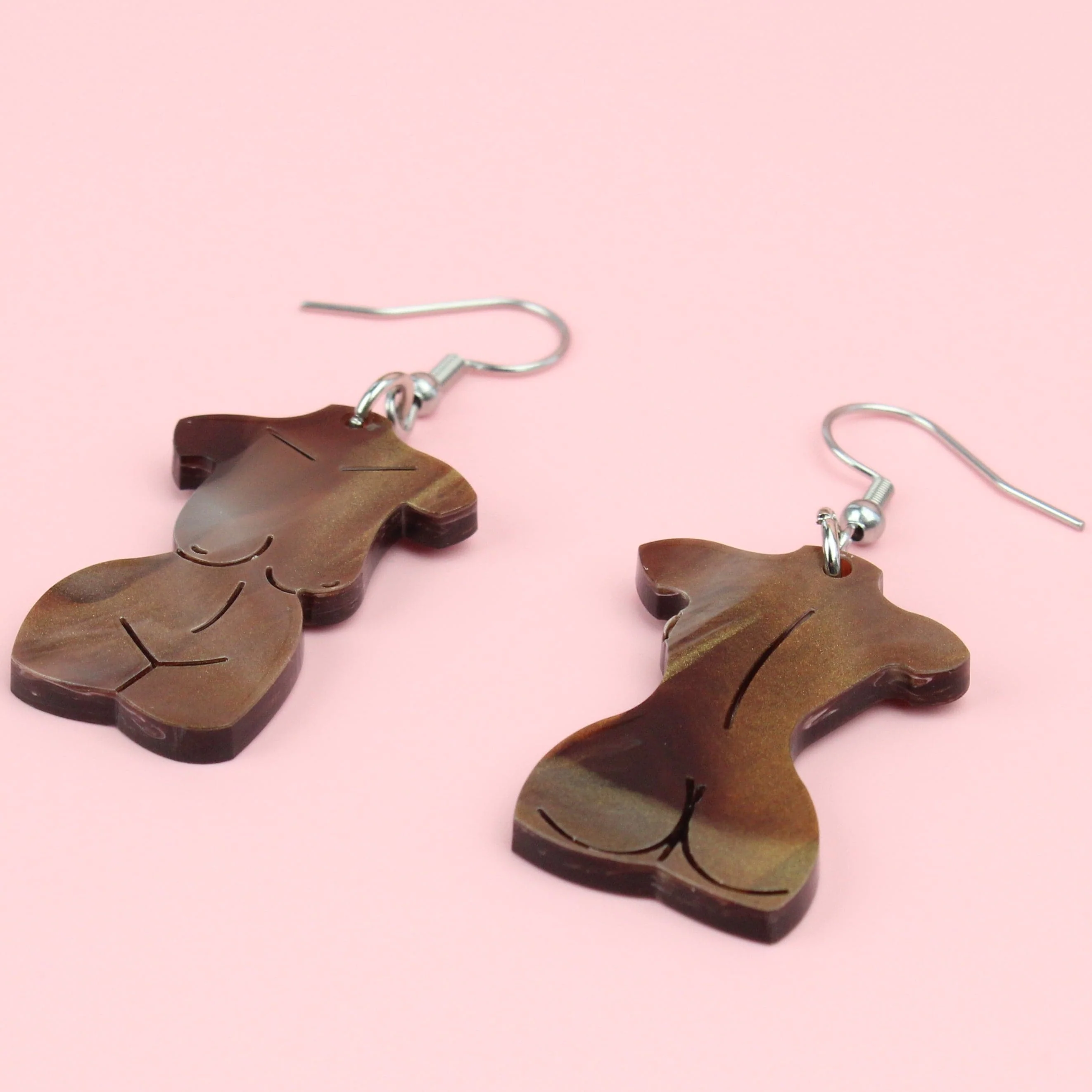 Birthday Suit Earrings- Chestnut - Image 3