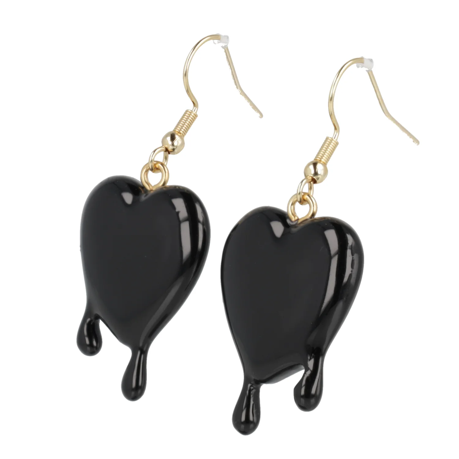 Black Bleeding Love Earrings - Image 5