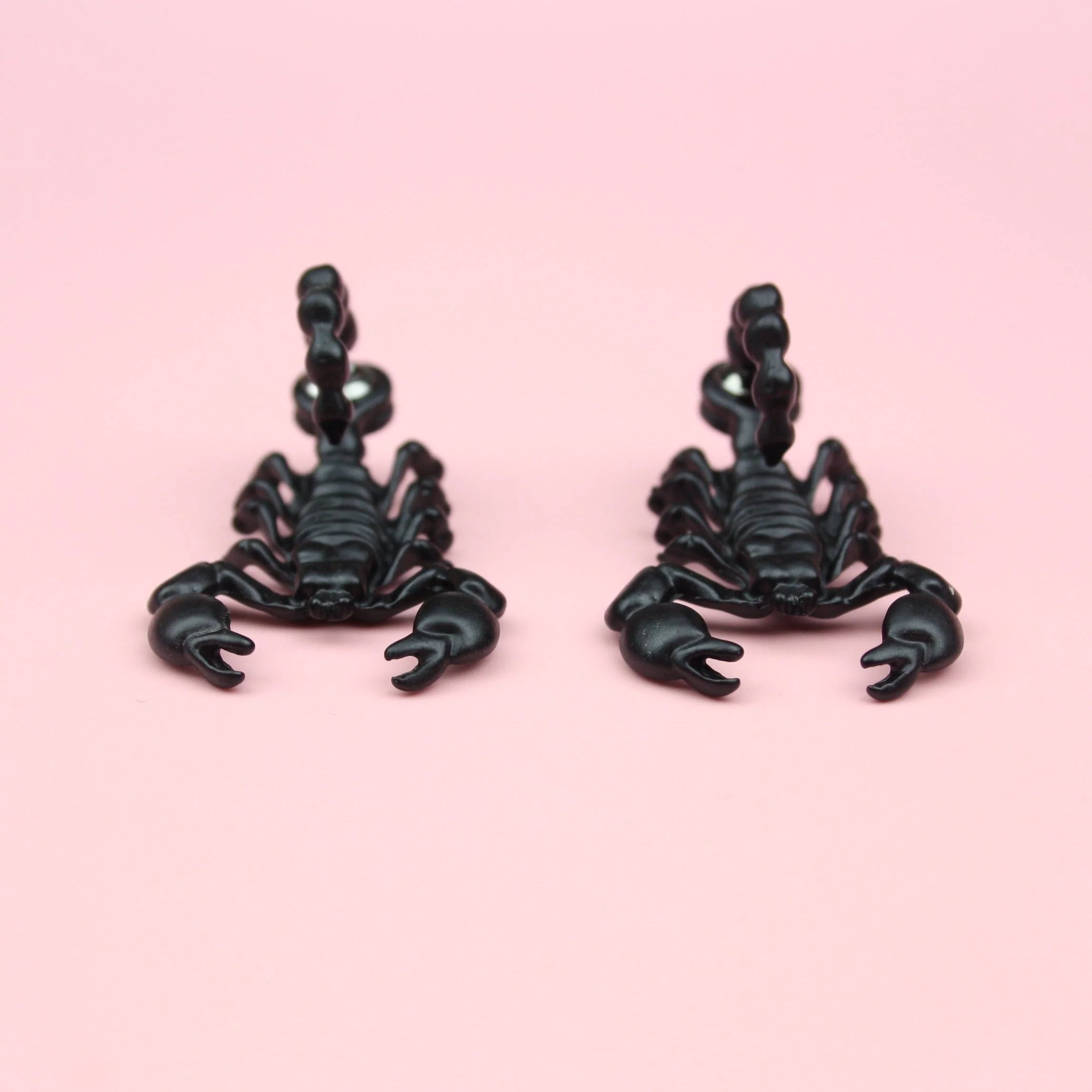 Black Scorpion 2 Piece Stud Earrings - Image 4