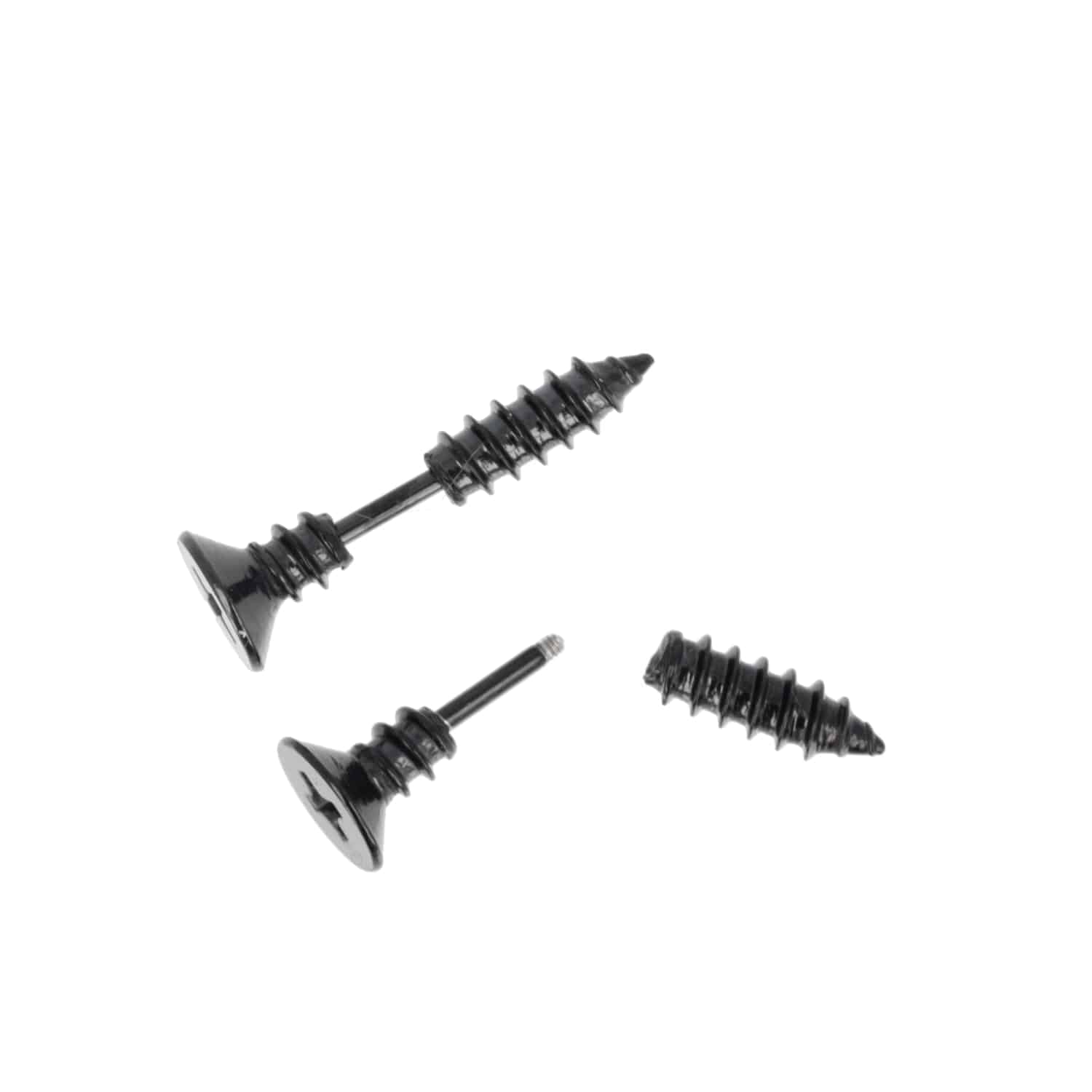 Black Screw Earrings - Image 9
