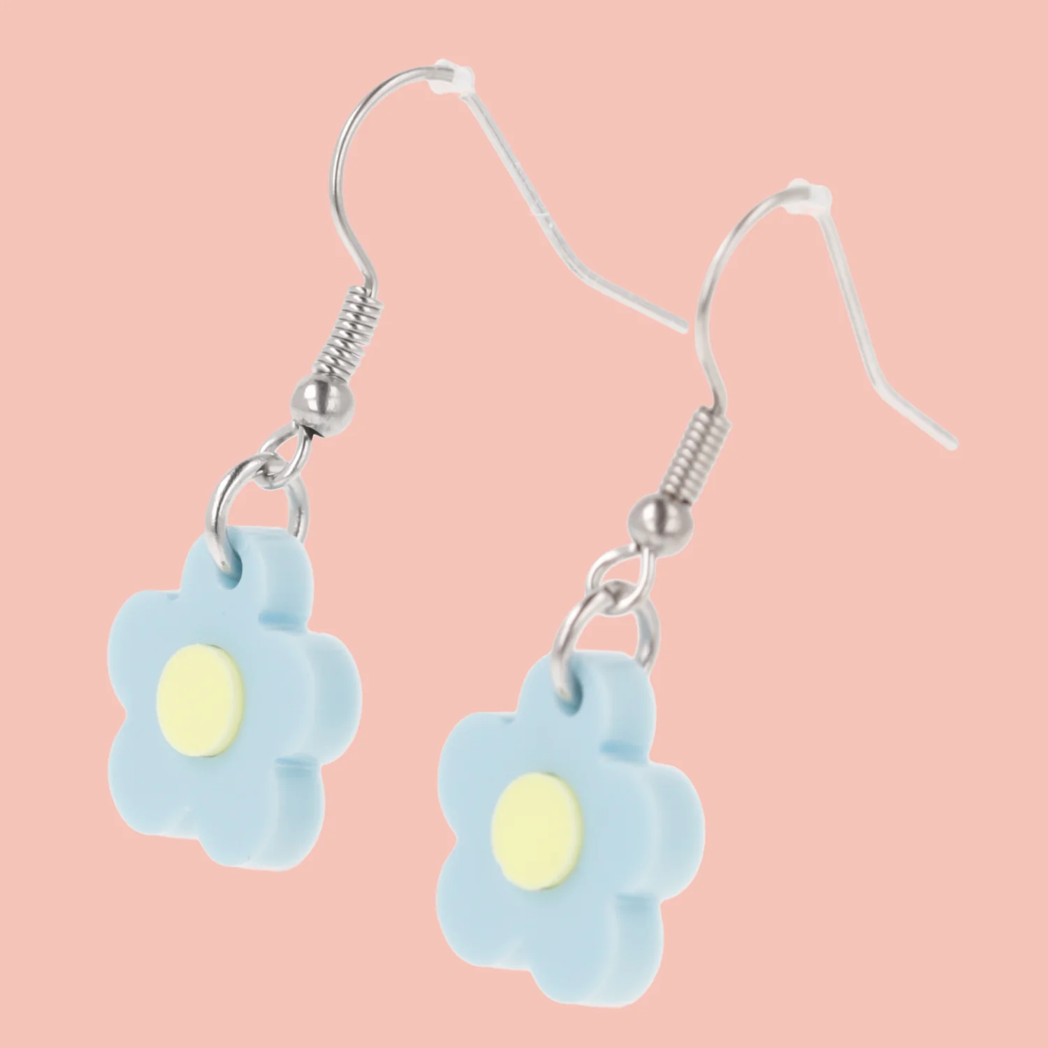 Blooming Botanicals Flower Earrings (Blue) - Image 3