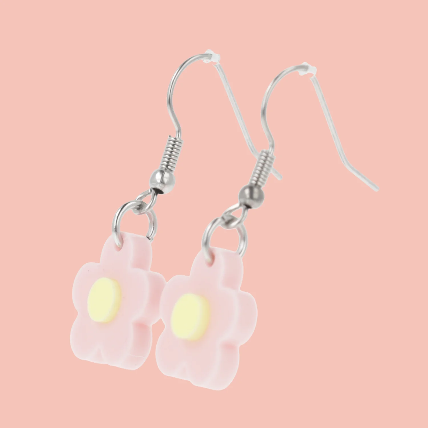 Blooming Botanicals Flower Earrings (Pink) - Image 4