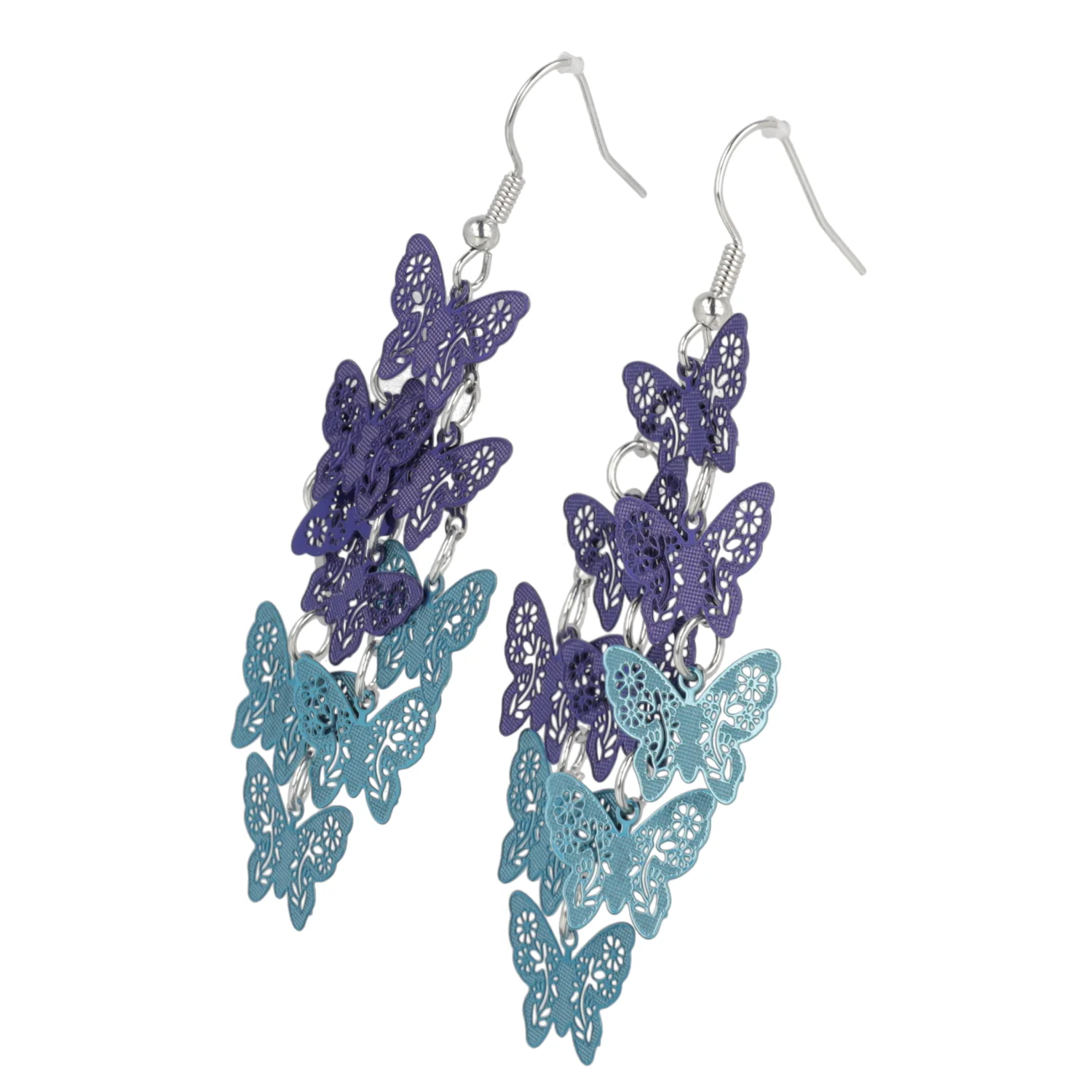 Blue Butterfly Earrings - Image 6