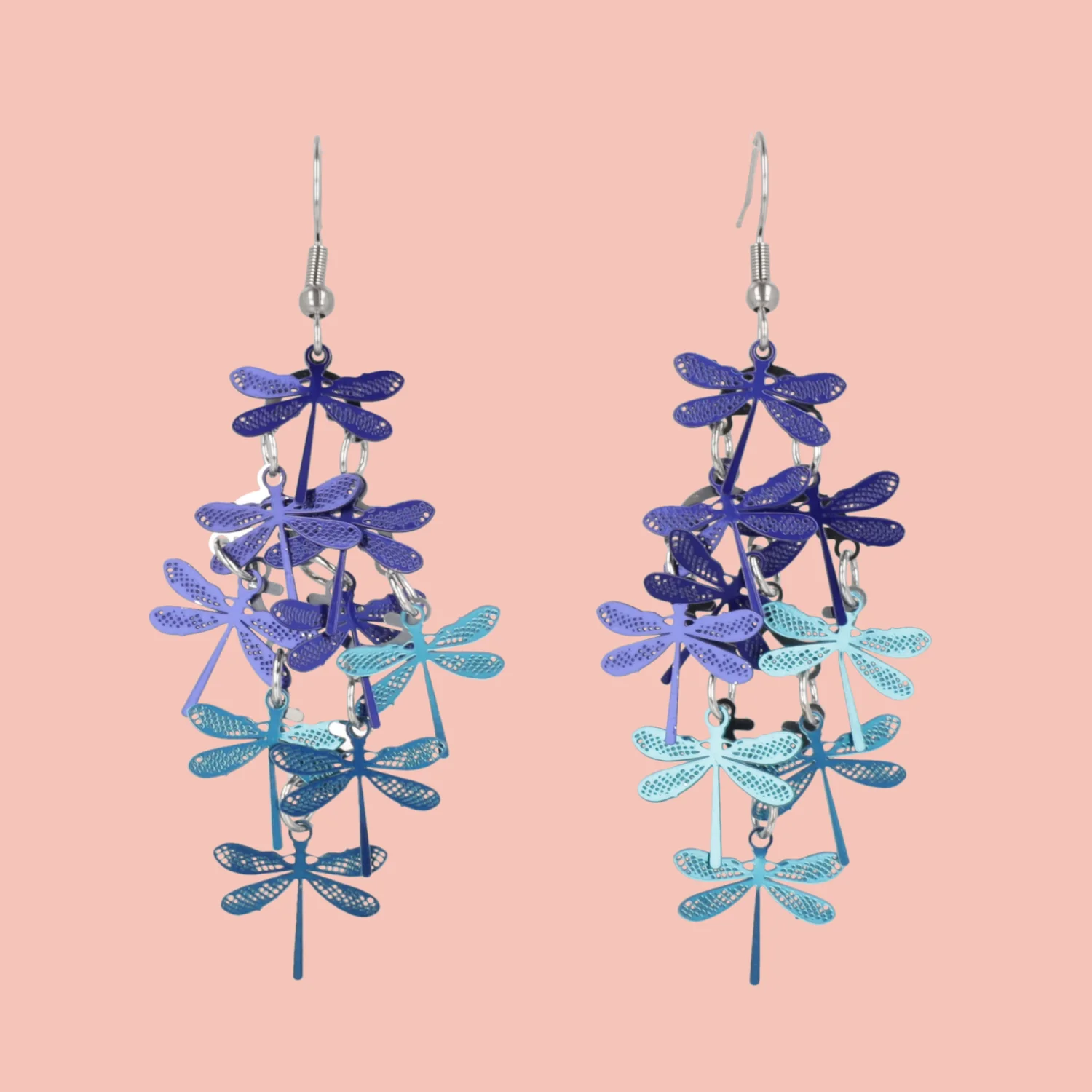 Blue Dragonfly Earrings