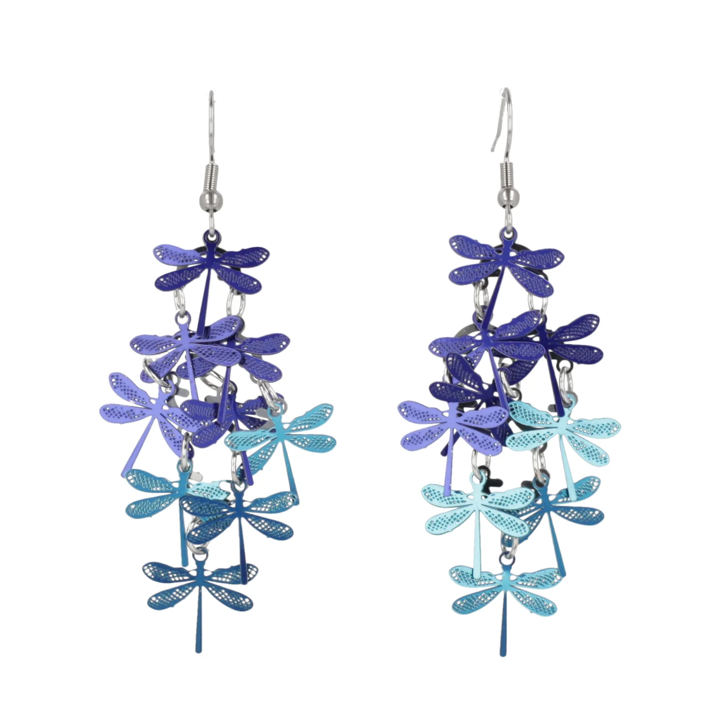 Blue Dragonfly Earrings - Image 4