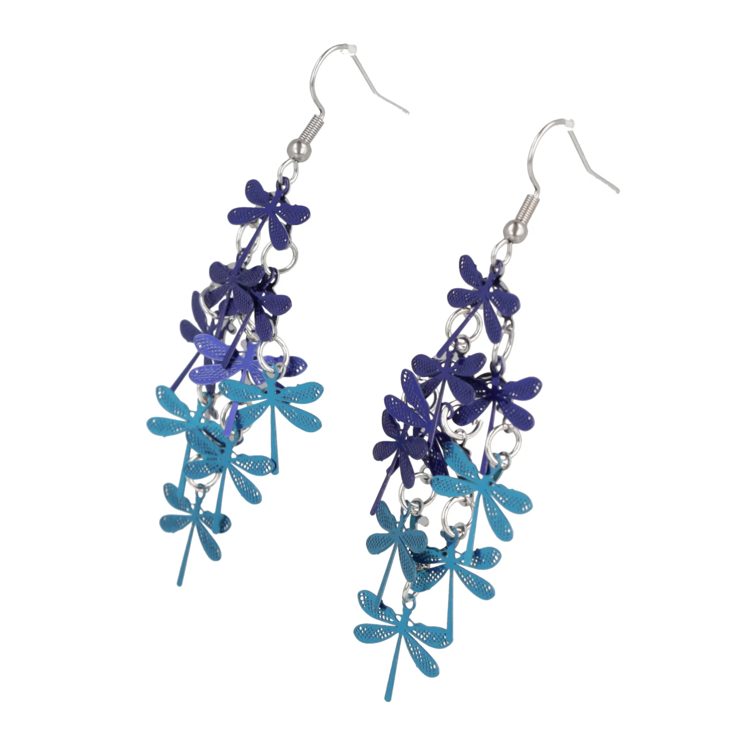 Blue Dragonfly Earrings - Image 5