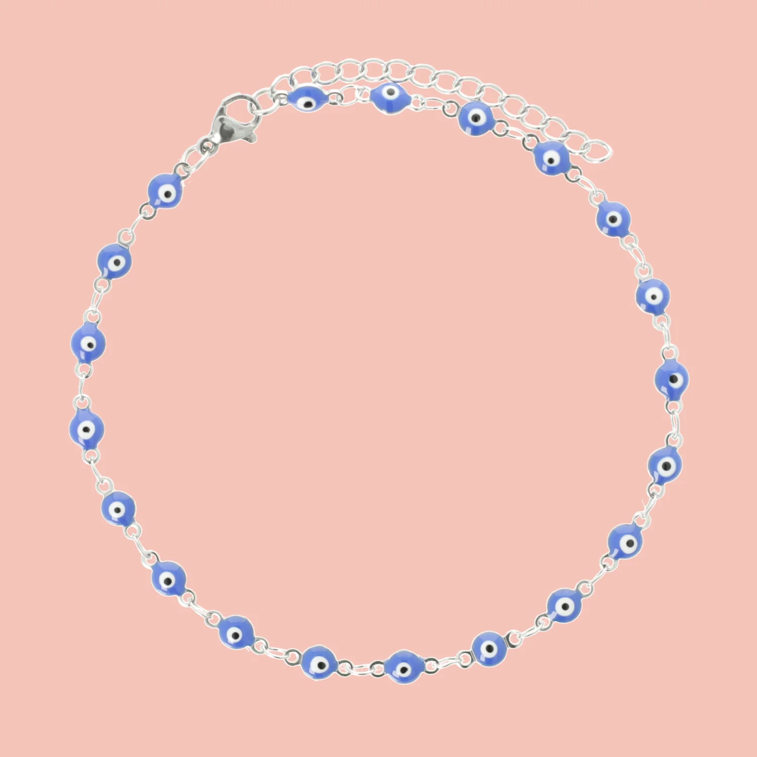 Blue Evil Eye Anklet - Image 2