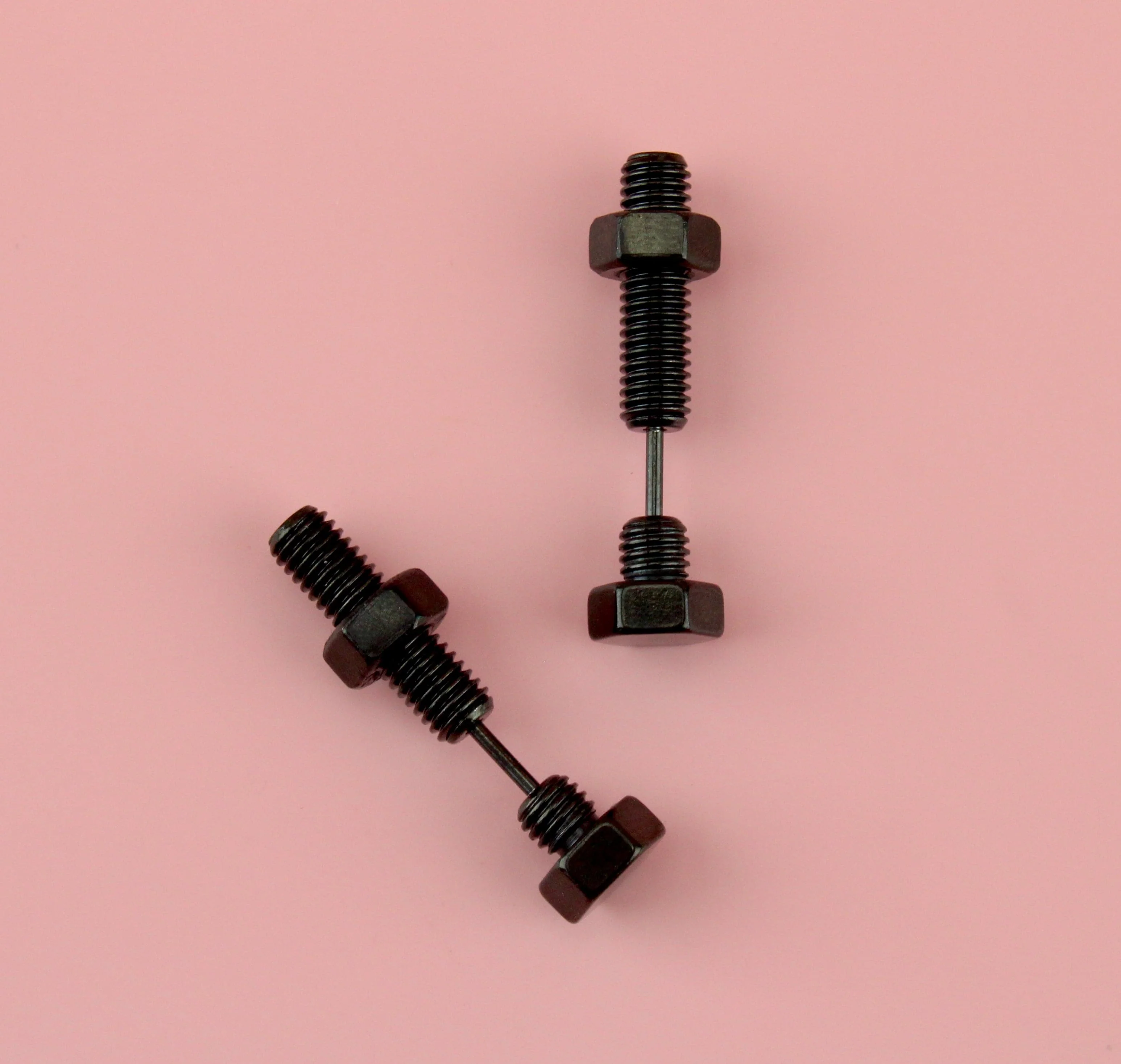Bolt Earrings (Black) - Image 2