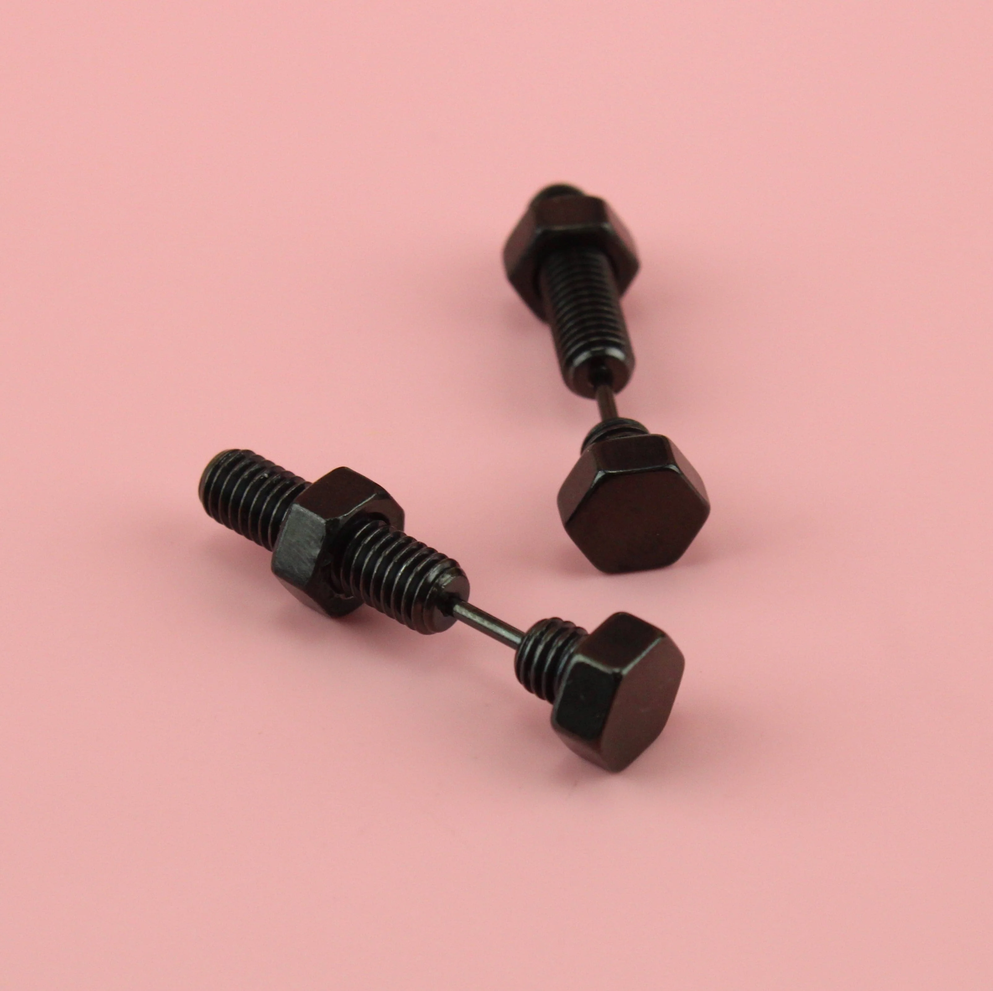 Bolt Earrings (Black) - Image 3