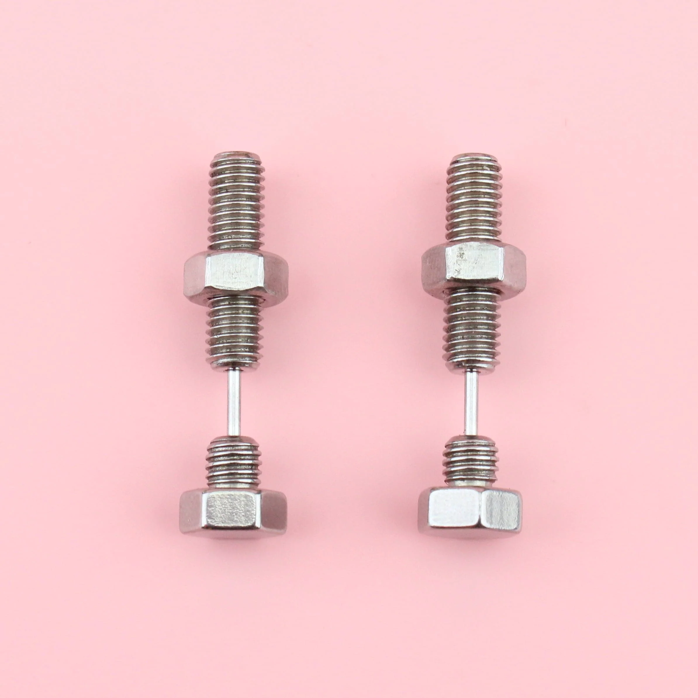 Bolt Earrings (Silver) - Image 5