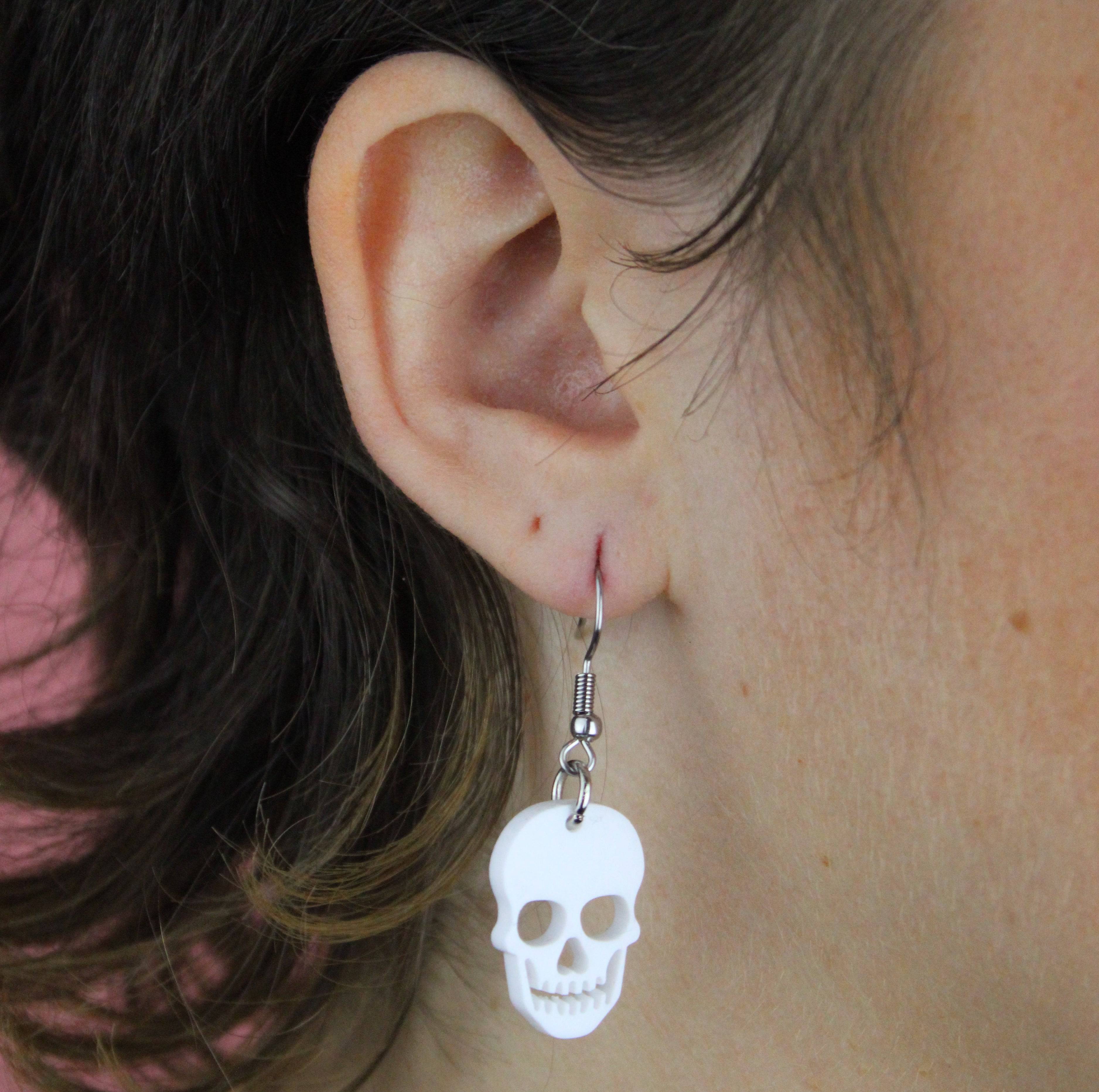 Bone Appetit Skull Earrings - Image 4