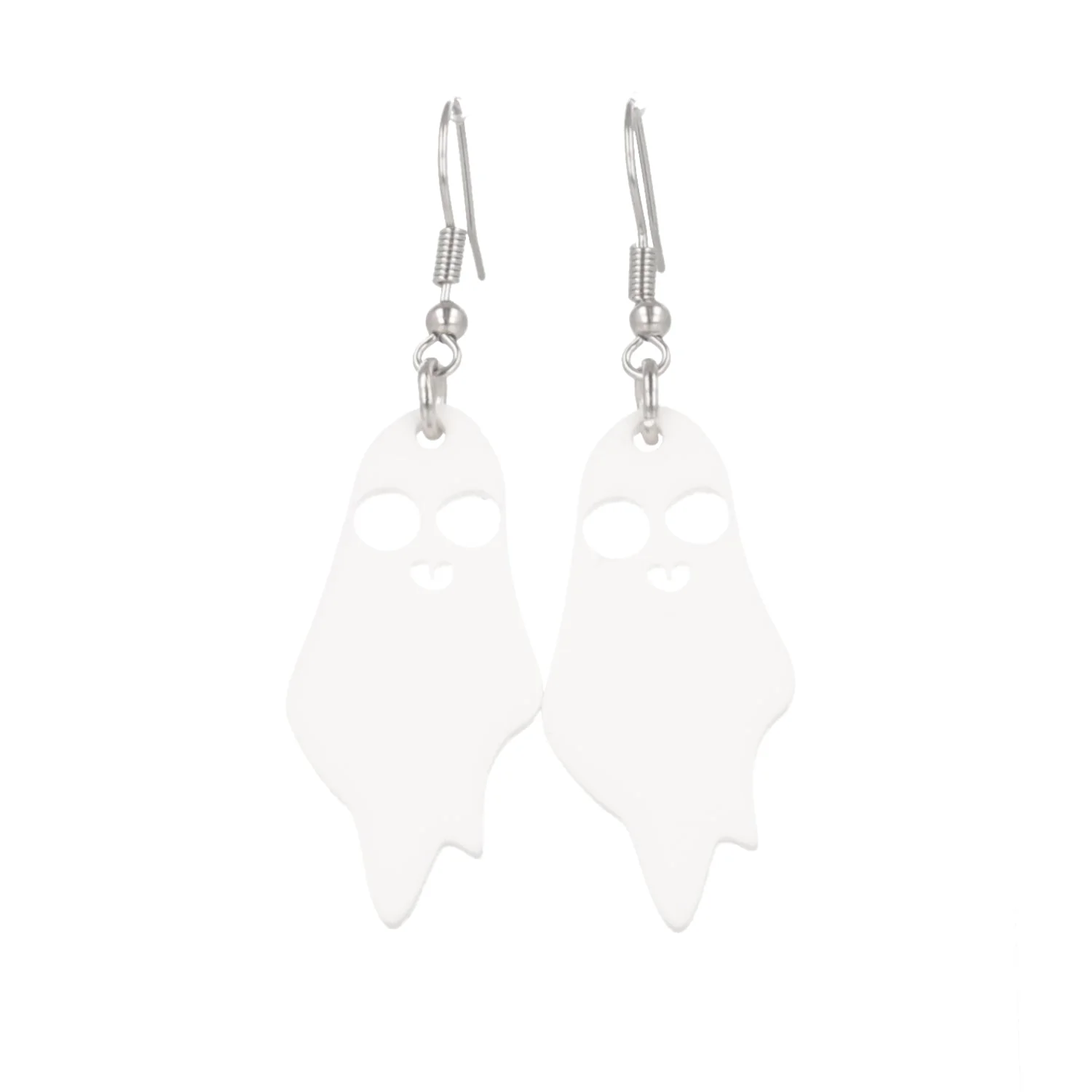 Boo You Whore White Ghost Earrings - Image 5