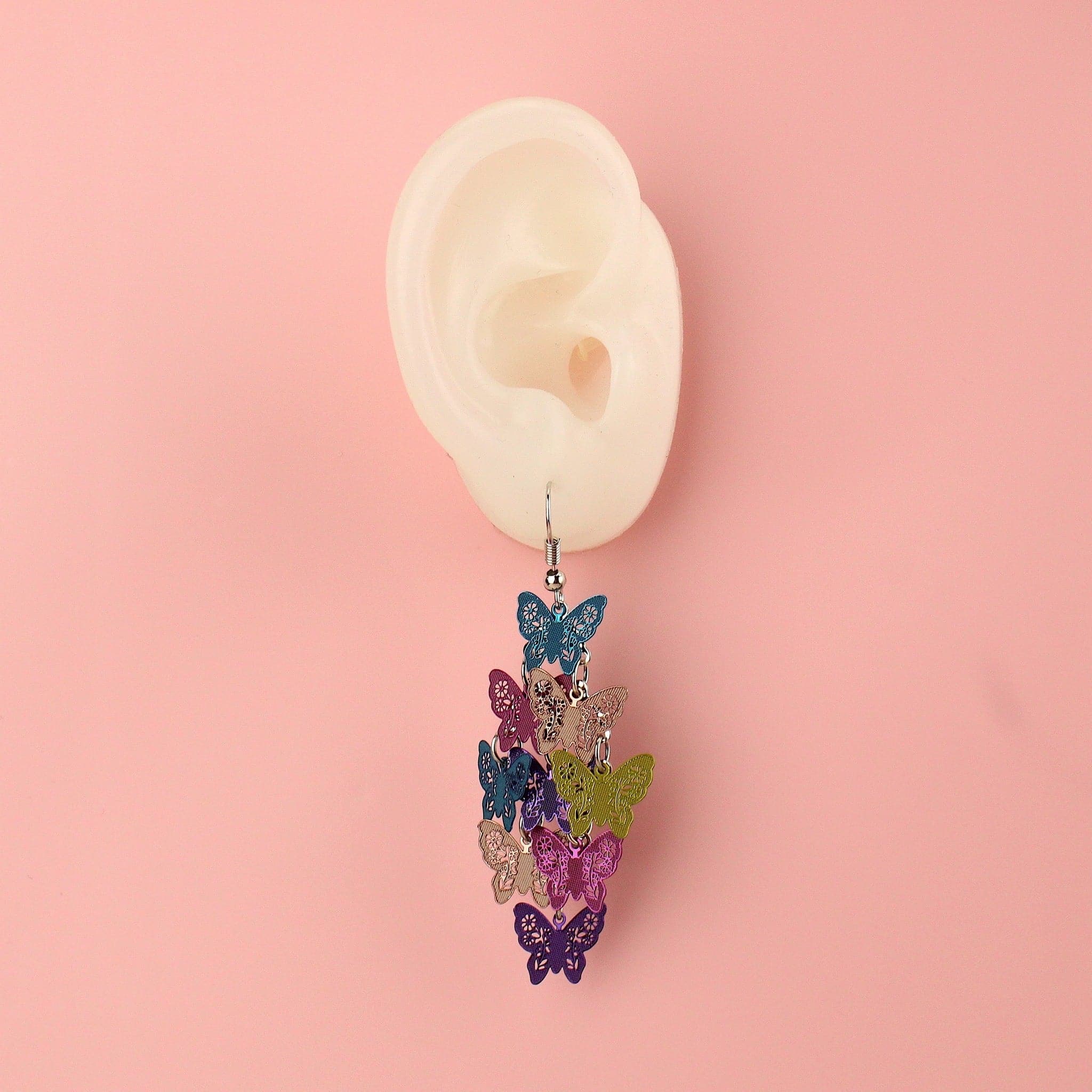 Bright Butterfly Earrings - Image 5
